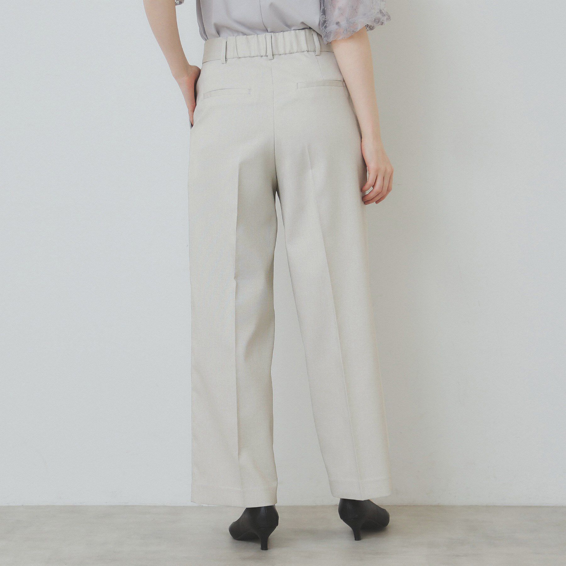 index「サイドフラップストレッチワイドパンツ【洗濯機洗い可／イージーケア】」|その他|