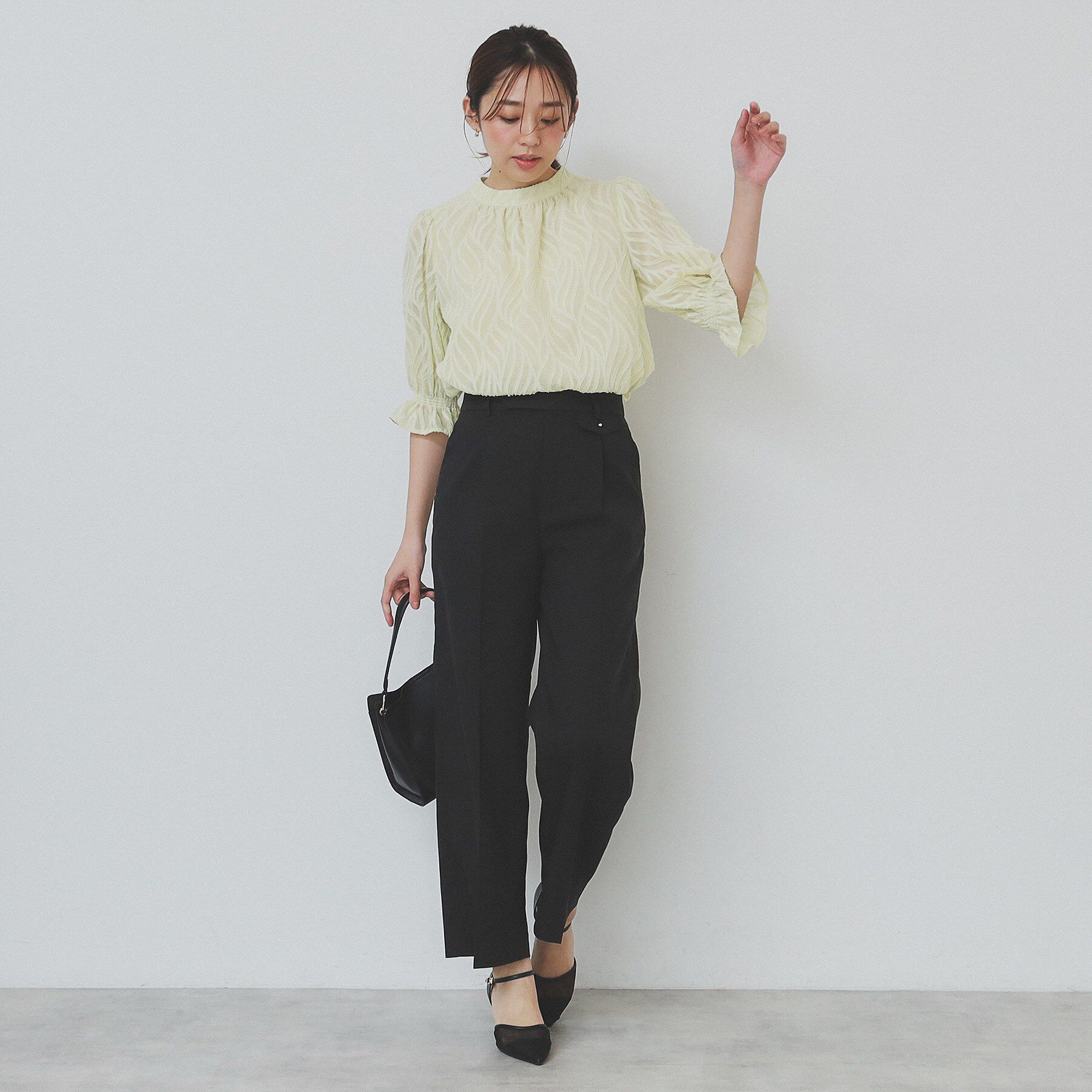 index「サイドフラップストレッチワイドパンツ【洗濯機洗い可／イージーケア】」|その他|