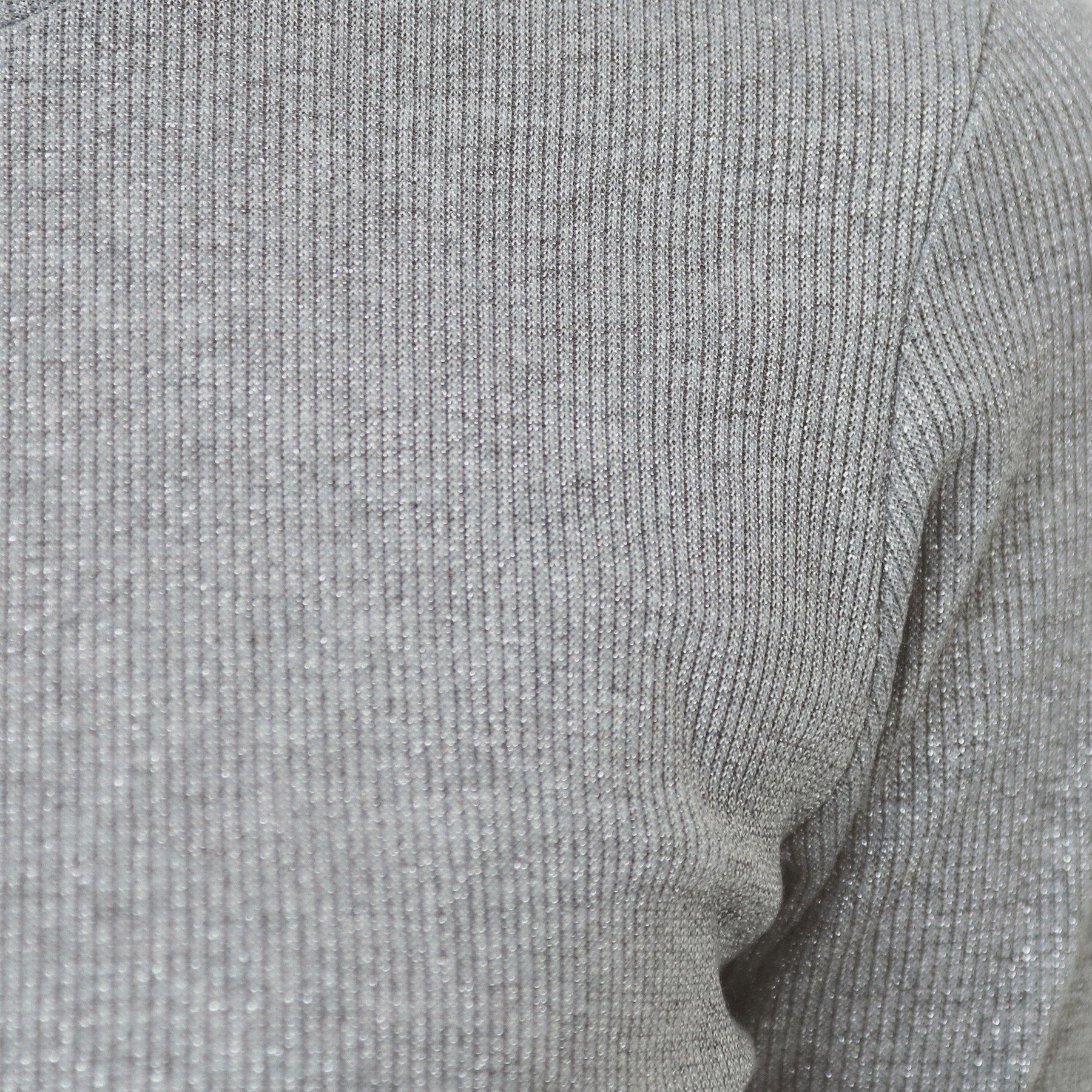 index「ラメリブクルーネックトップス【洗濯機洗い可】」|Tシャツ・カットソー|