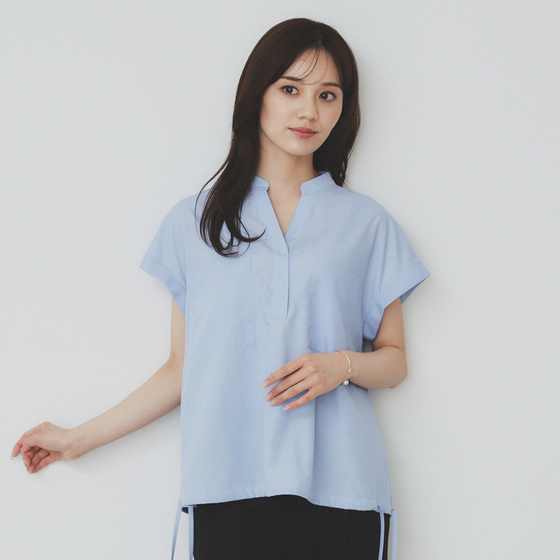 index「ダブルポケットスキッパーシャツ【洗濯機洗い可/イージーアイロン】」|シャツ・ブラウス|