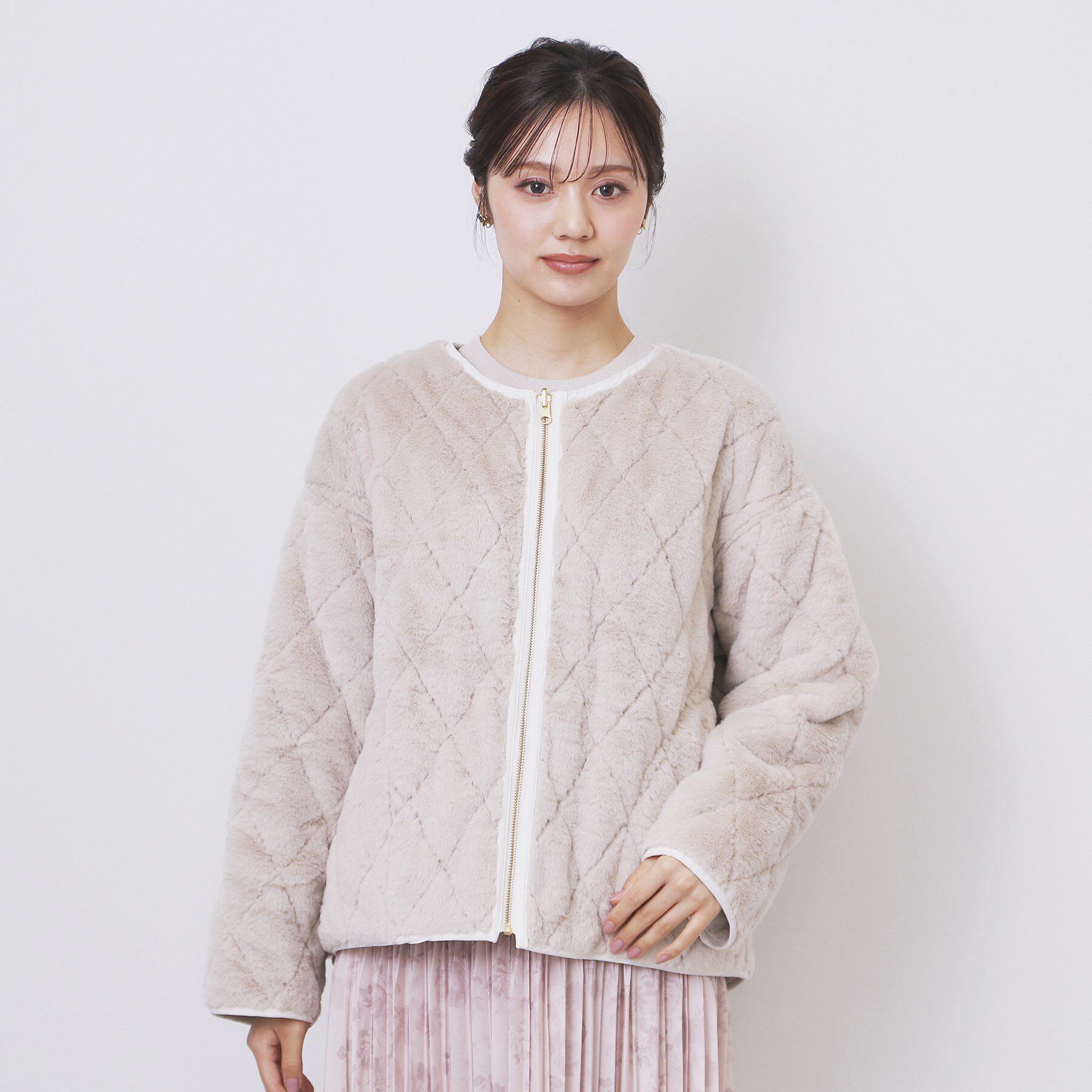 index「リバーシブル キルティングファーブルゾン【洗濯機OK】」|ブルゾン・スタジャン|