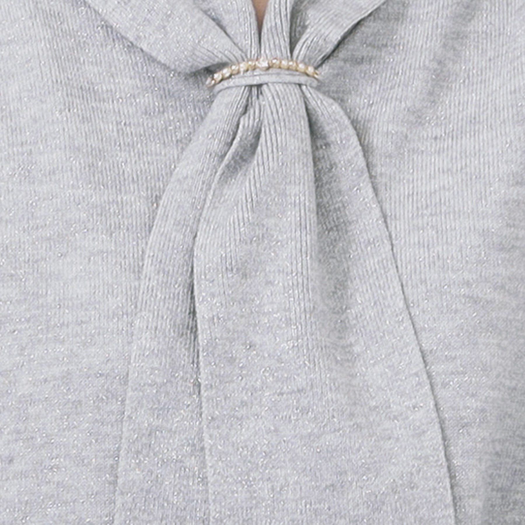 index「ゴールドパーツ付きボウタイニット【洗濯機OK】《10col/XS～LL》」|ニット・セーター|