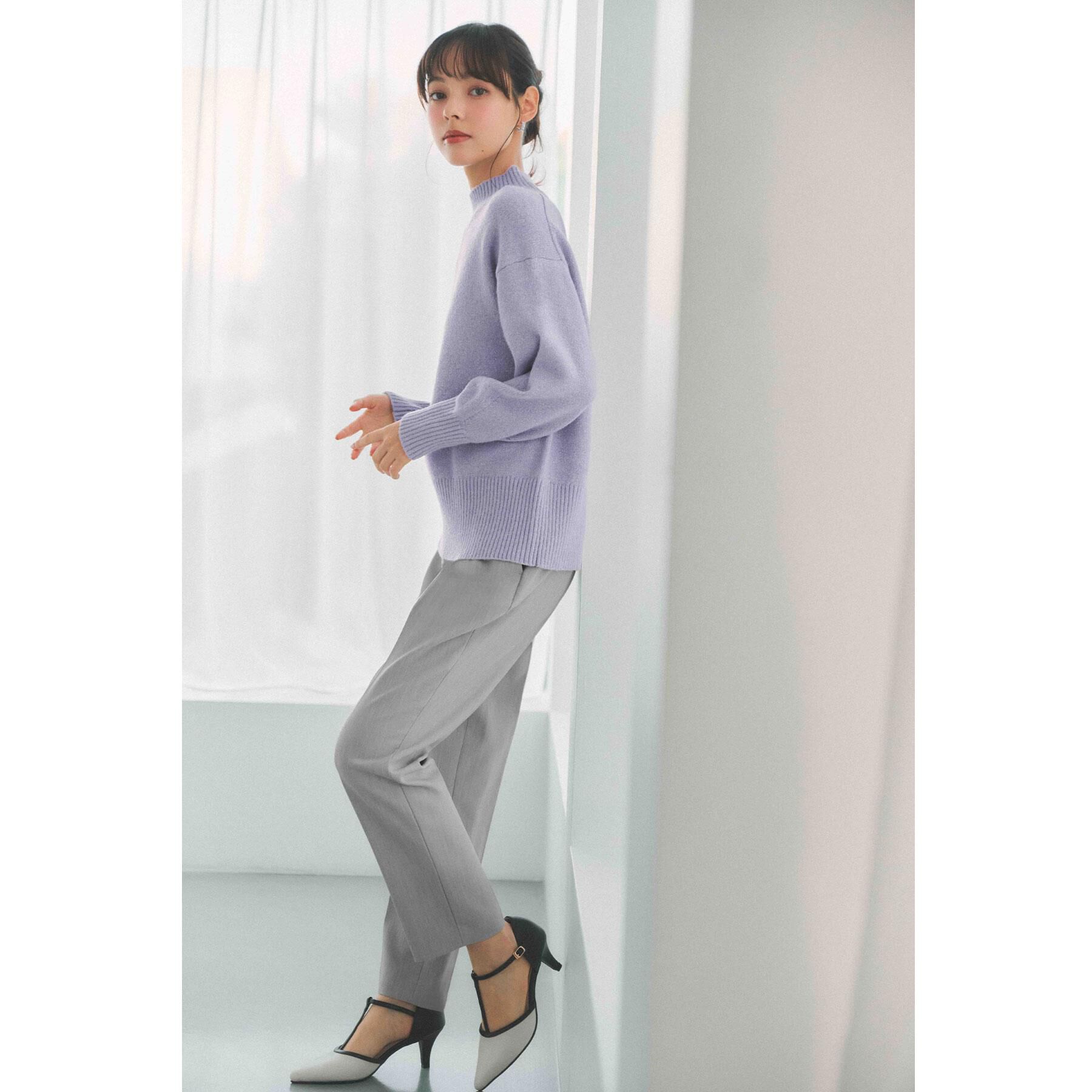 index「選べる2丈 ハイネックカラーミックスラメニット【洗濯機OK】」|ニット・セーター|