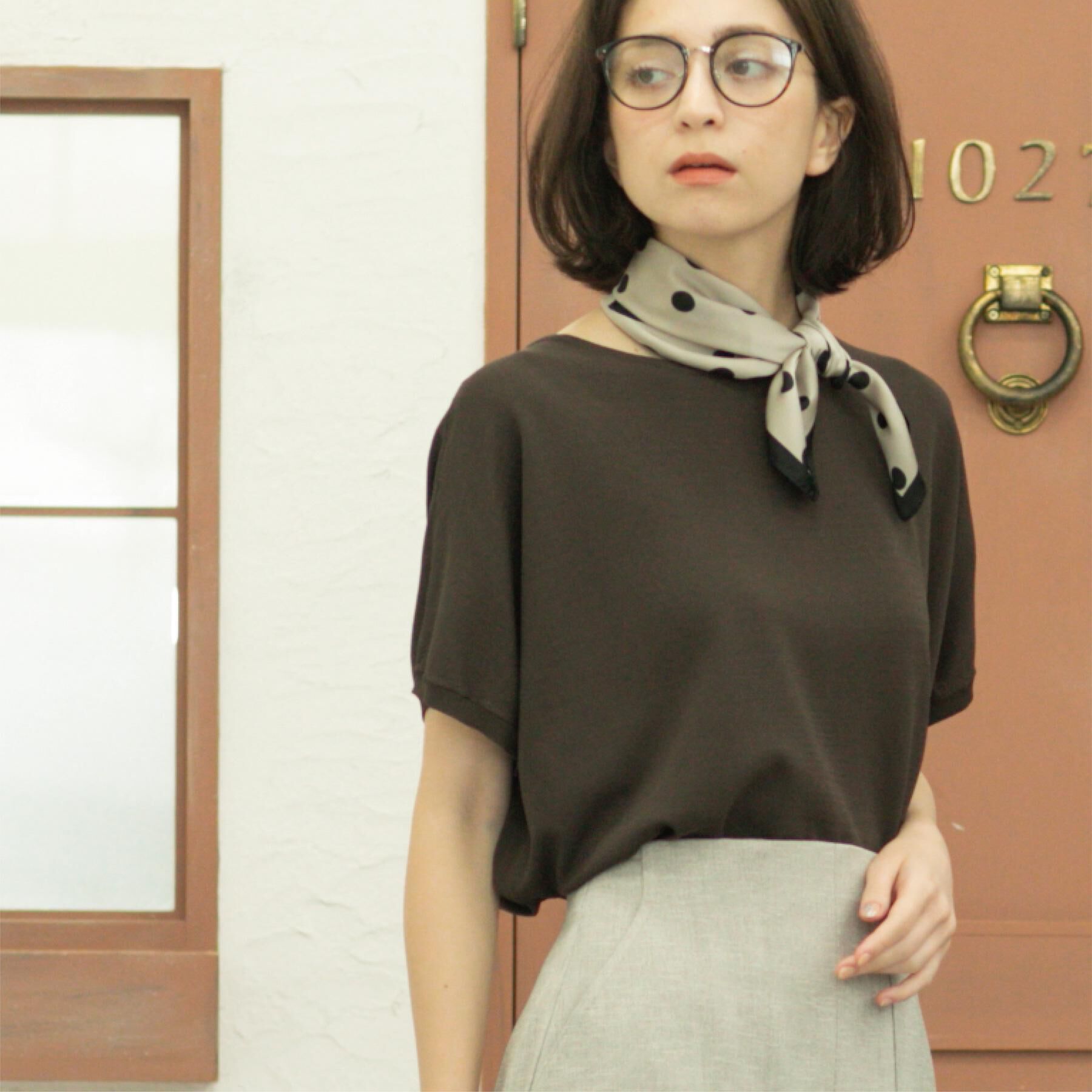 OPAQUE.CLIP「《6色展開/S-LLサイズ》ドルマンスリーブニット【UV/接触冷感/洗濯機洗い可/抗ピル】」|ニット・セーター|