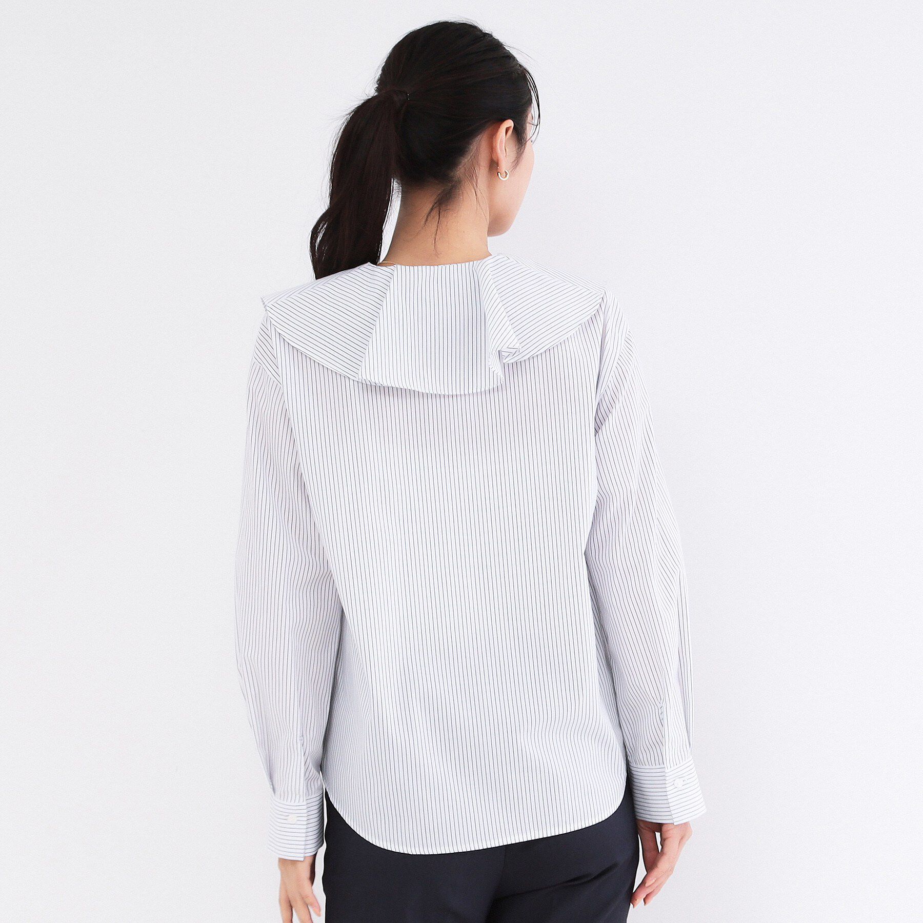 OPAQUE.CLIP「フロントフリルブラウス【洗濯機OK】」|シャツ・ブラウス|