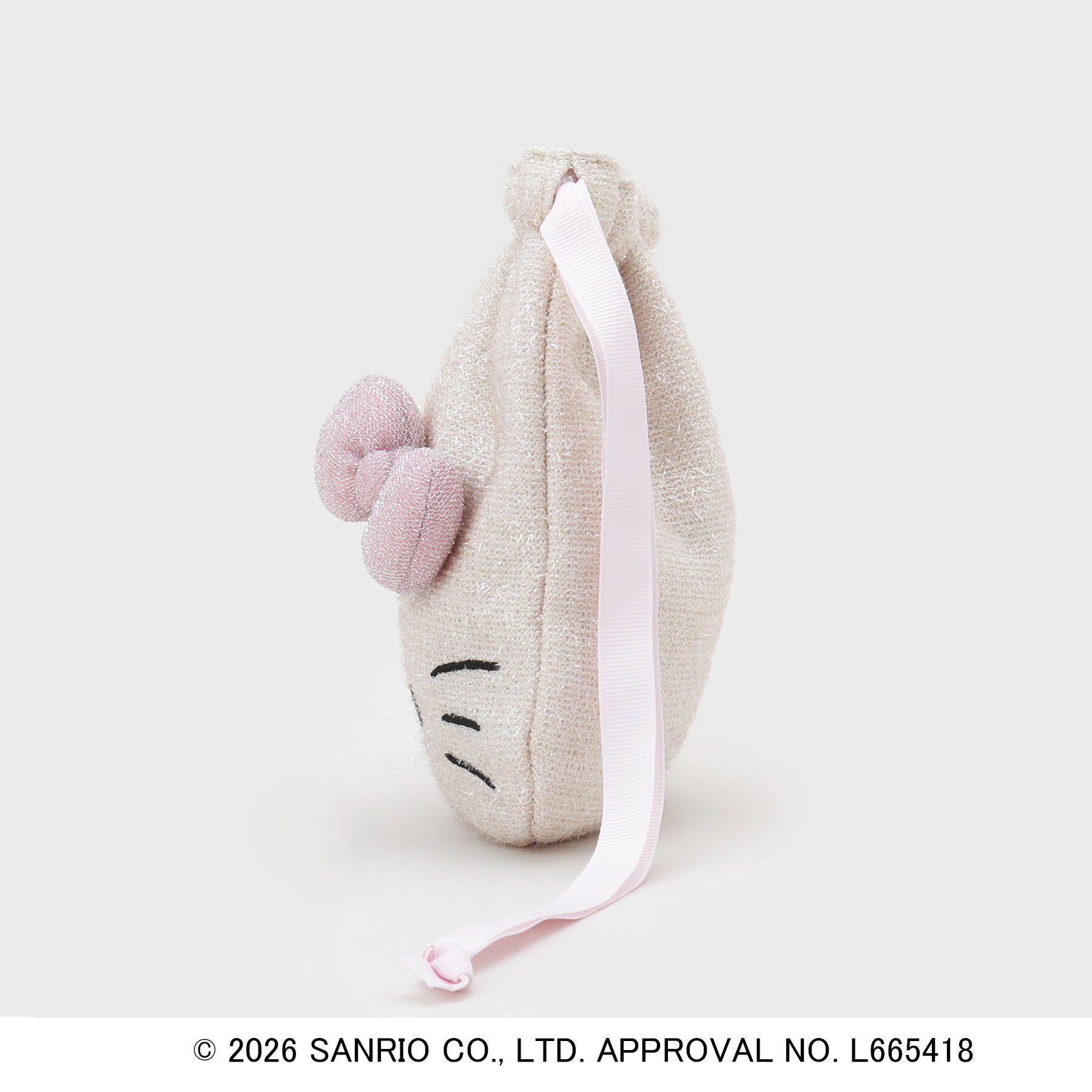 OPAQUE.CLIP「◆【ハローキティ】キラふわフェイス巾着ポーチ」|ポーチ|