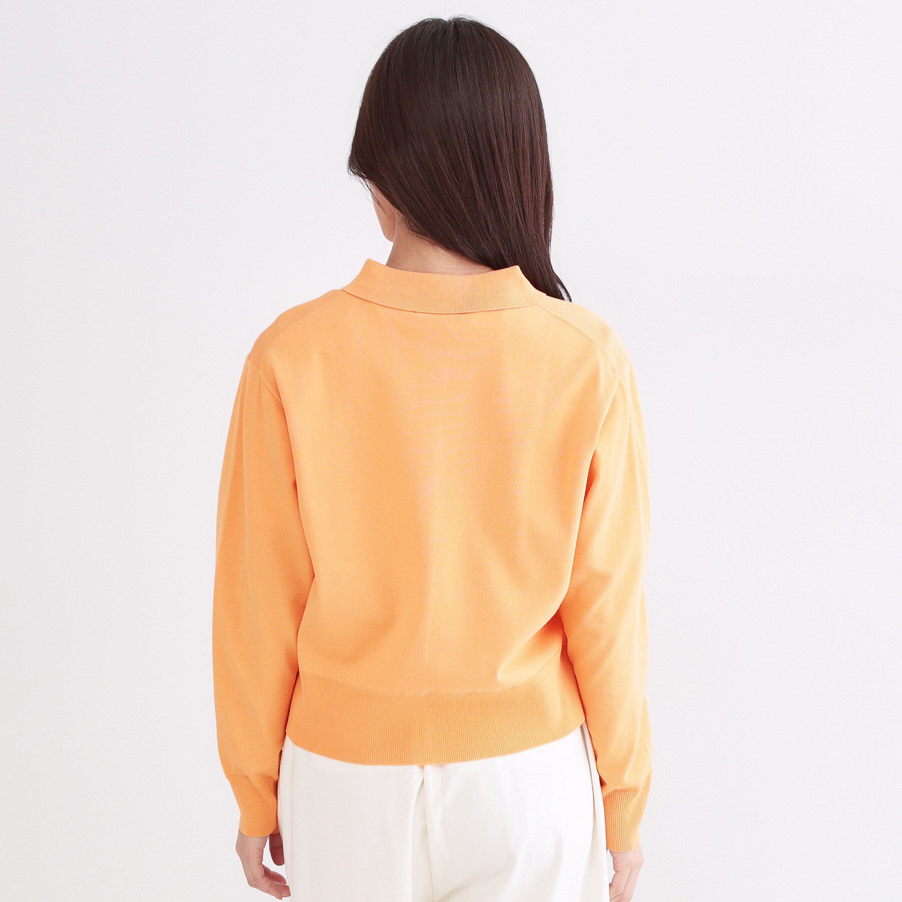 OPAQUE.CLIP「ポロ衿デザインニットカーディガン【洗濯機OK】」|カーディガン|