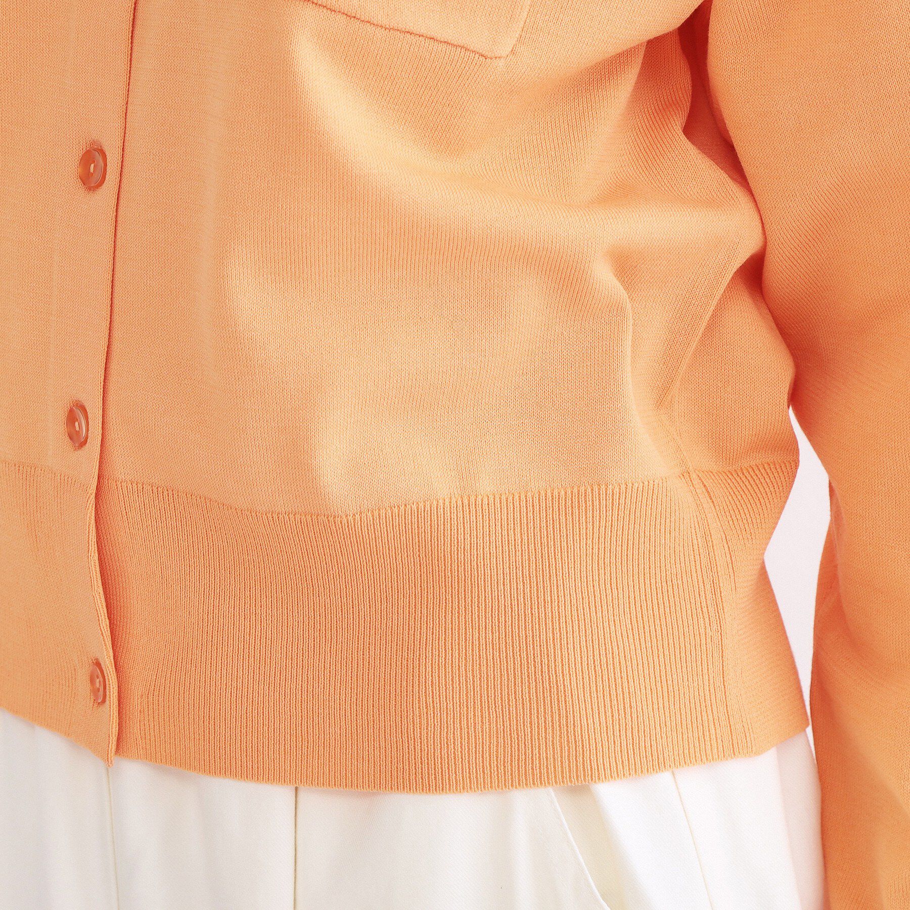 OPAQUE.CLIP「ポロ衿デザインニットカーディガン【洗濯機OK】」|カーディガン|