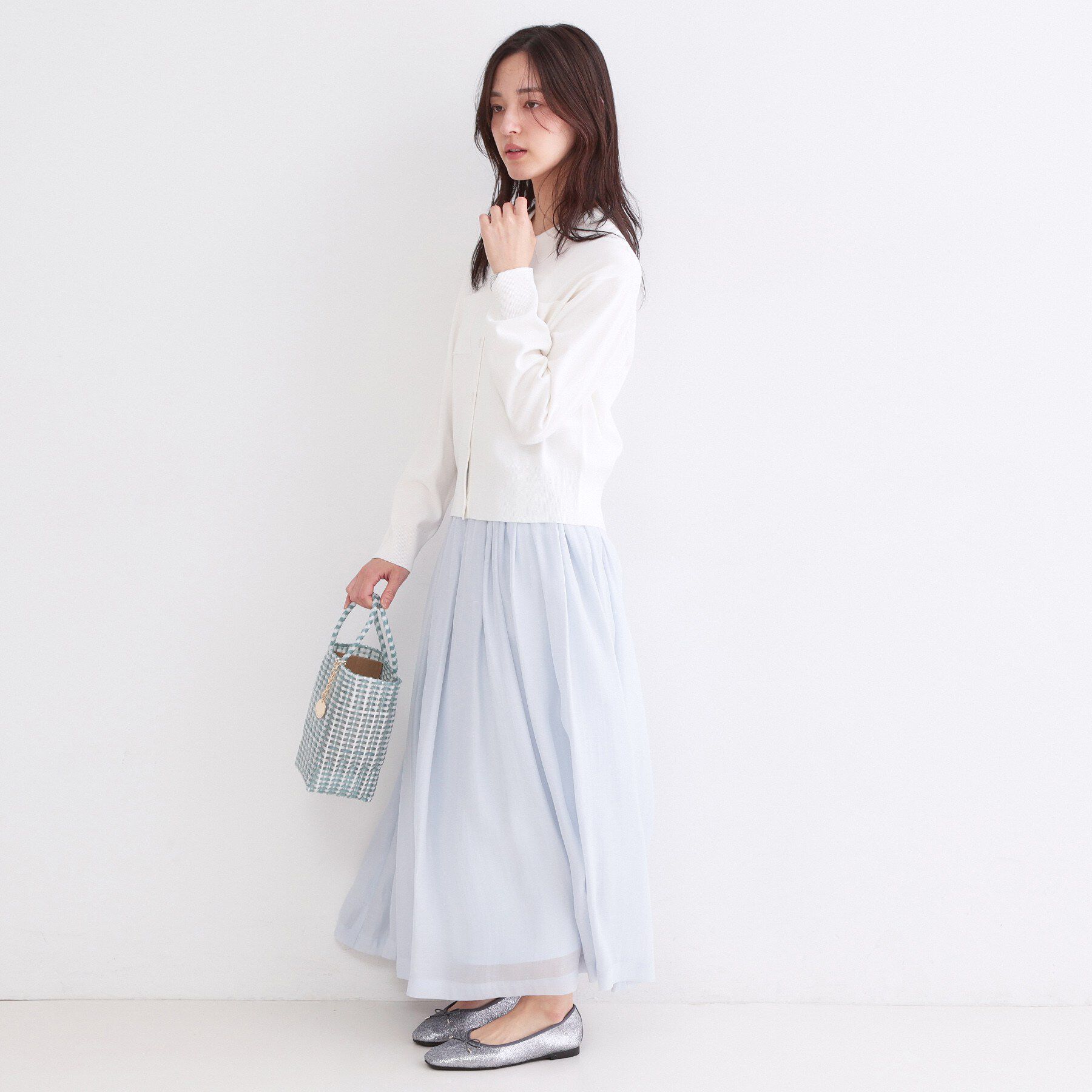 OPAQUE.CLIP「ポロ衿デザインニットカーディガン【洗濯機OK】」|カーディガン|