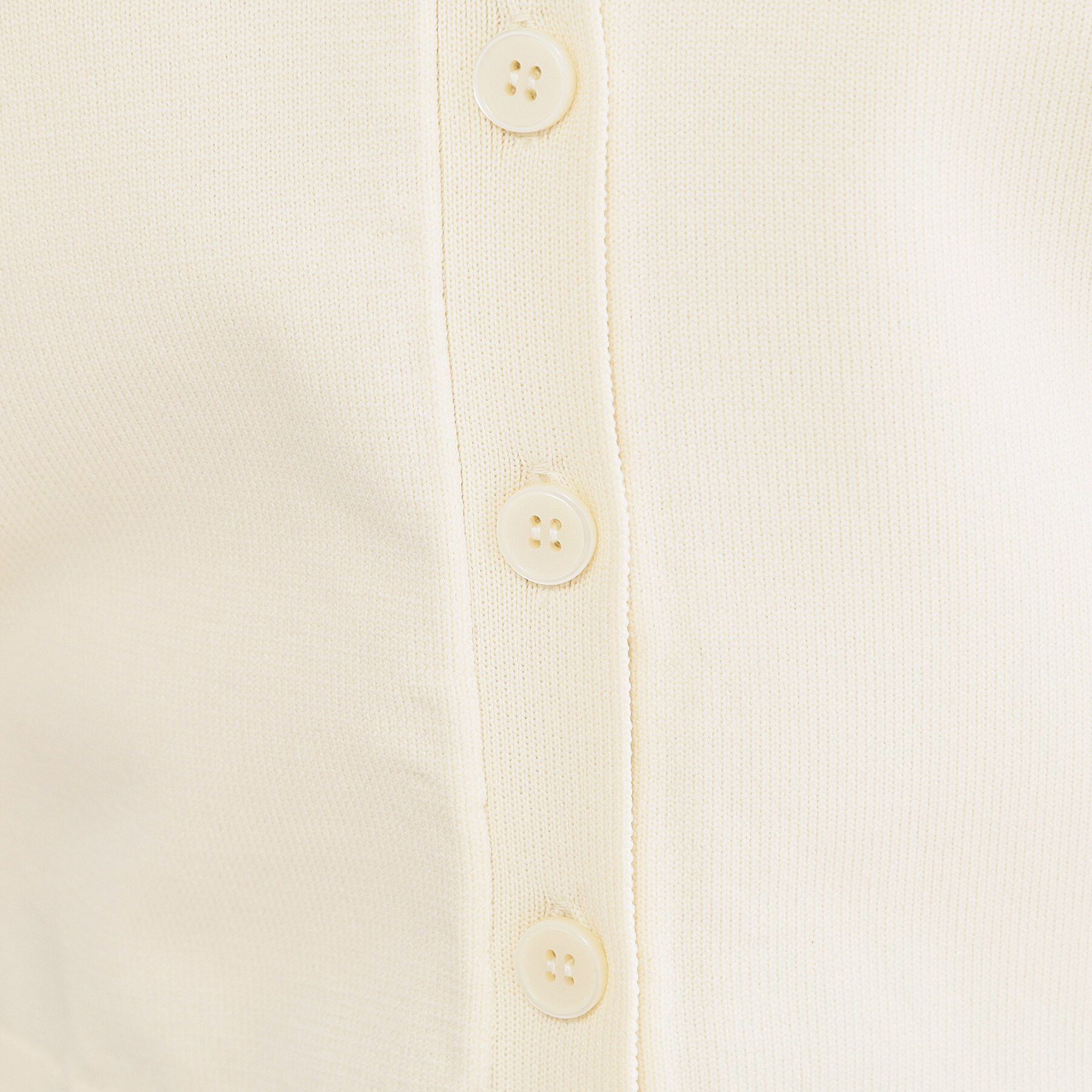 OPAQUE.CLIP「フォルムスリーブ ドッキングポロ衿ニット【洗濯機OK】」|ニット・セーター|