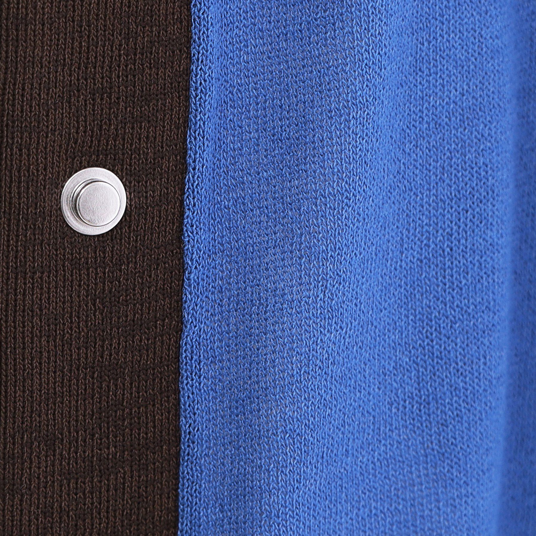 OPAQUE.CLIP「配色スナップニットカーディガン【洗濯機OK】」|カーディガン|