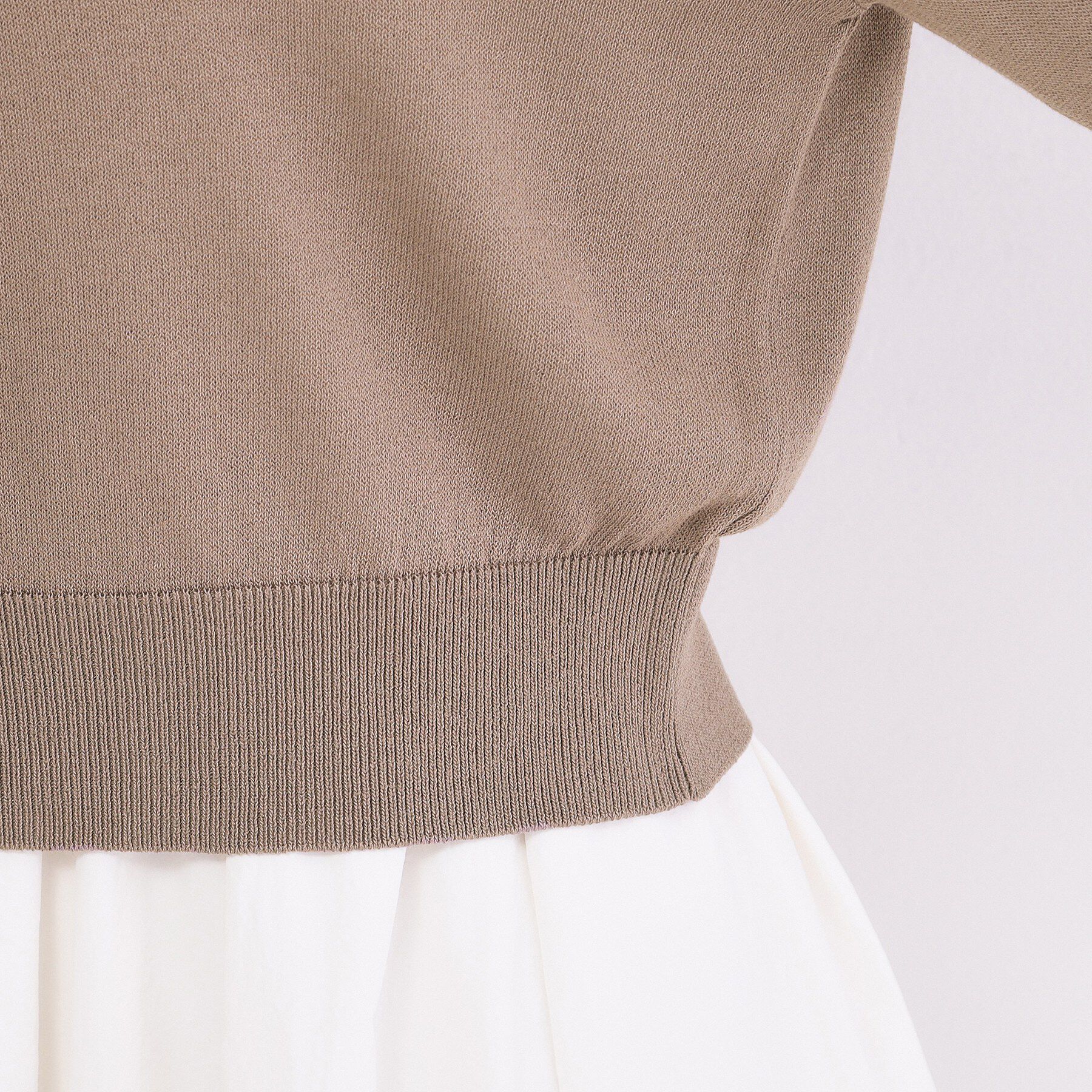 OPAQUE.CLIP「配色スナップニットカーディガン【洗濯機OK】」|カーディガン|