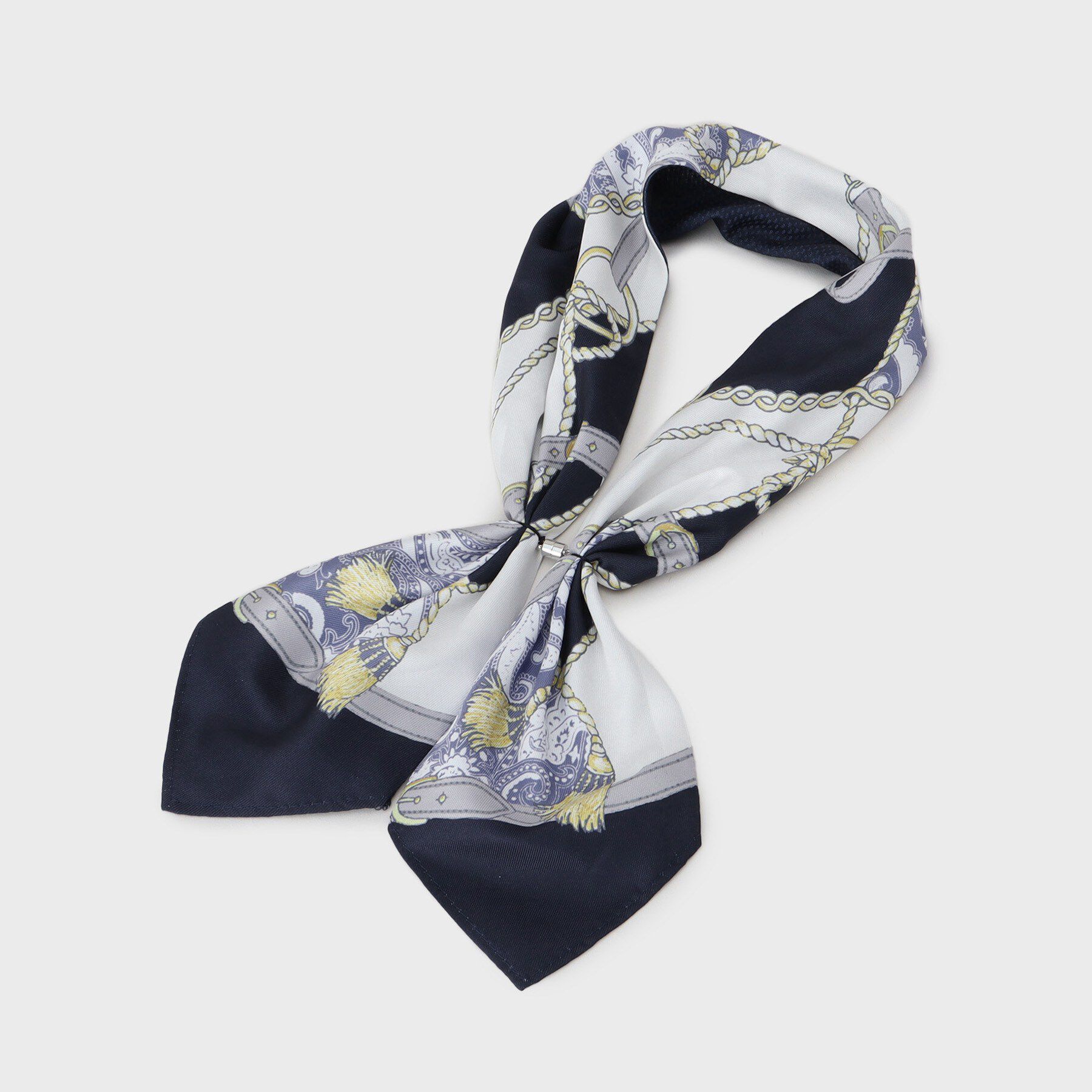 OPAQUE.CLIP「【接触冷感】マグネット付スカーフ」|ストール|ネイビー(194)