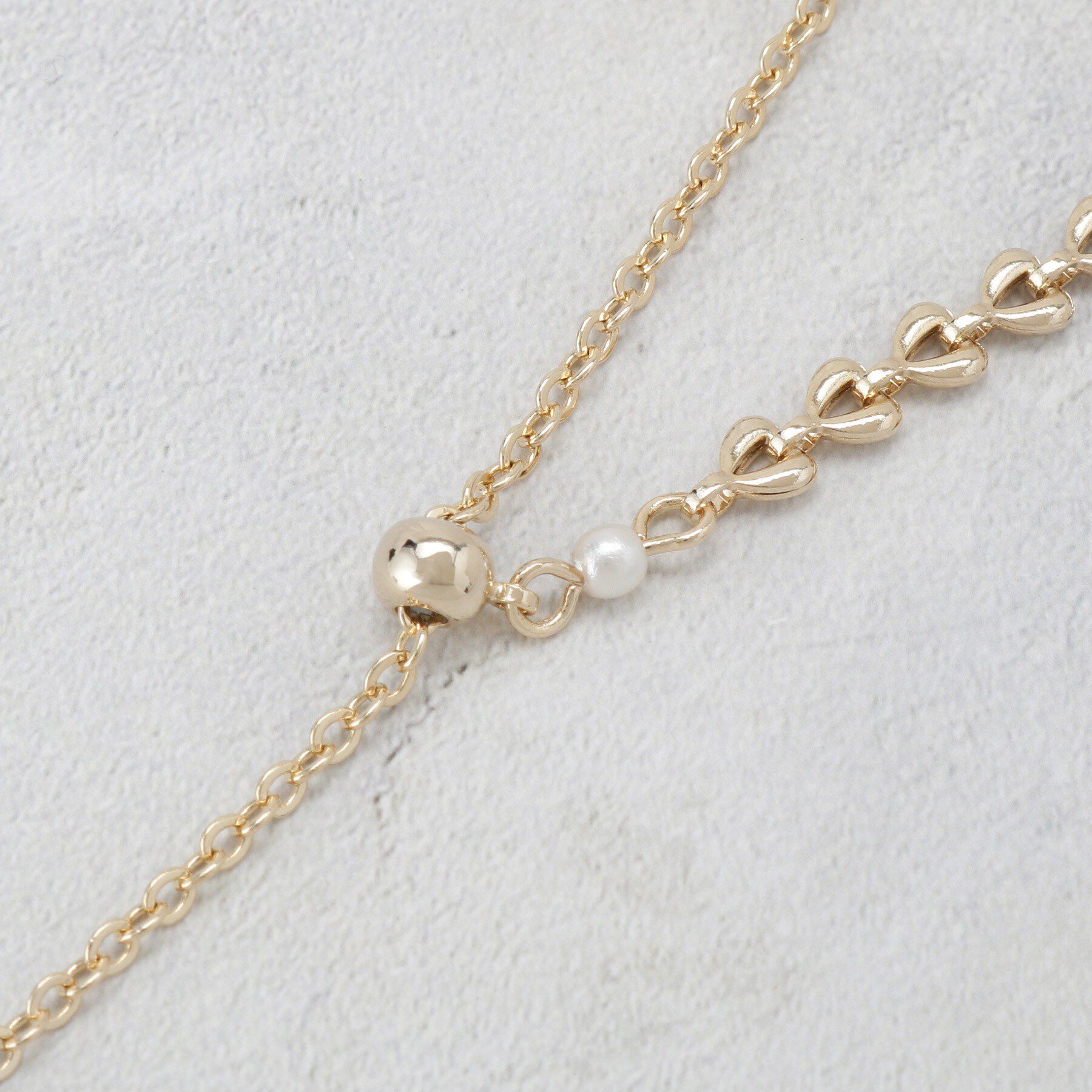 OPAQUE.CLIP「デザインミニチェーンスライドネックレス」|ネックレス|