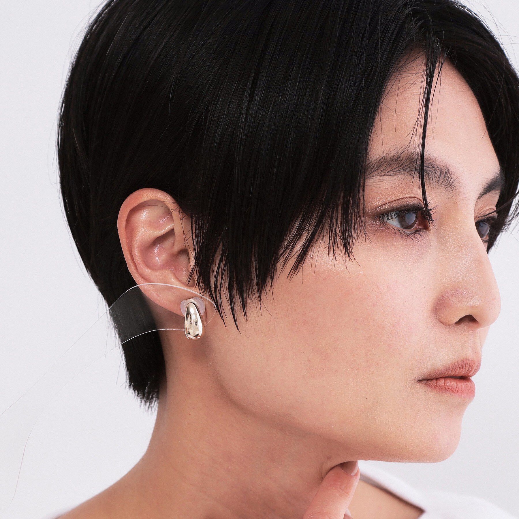 OPAQUE.CLIP「メタルドロップワンタッチイヤリング」|イヤリング|