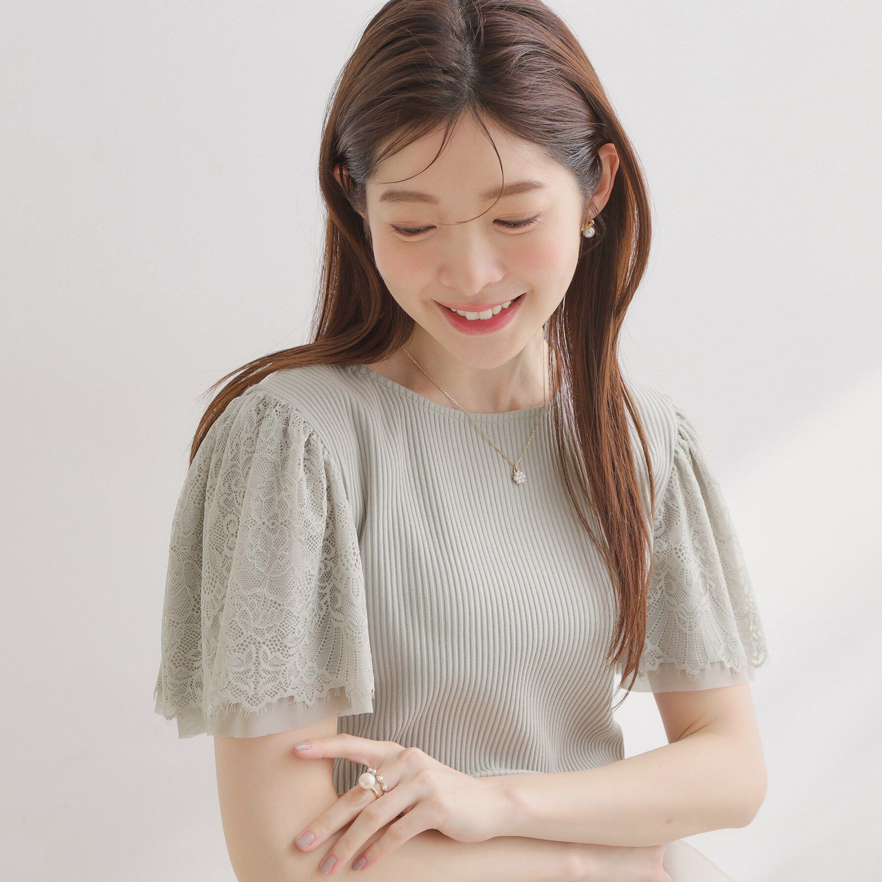 Couture broach「テレコレーストップス」|Tシャツ・カットソー|