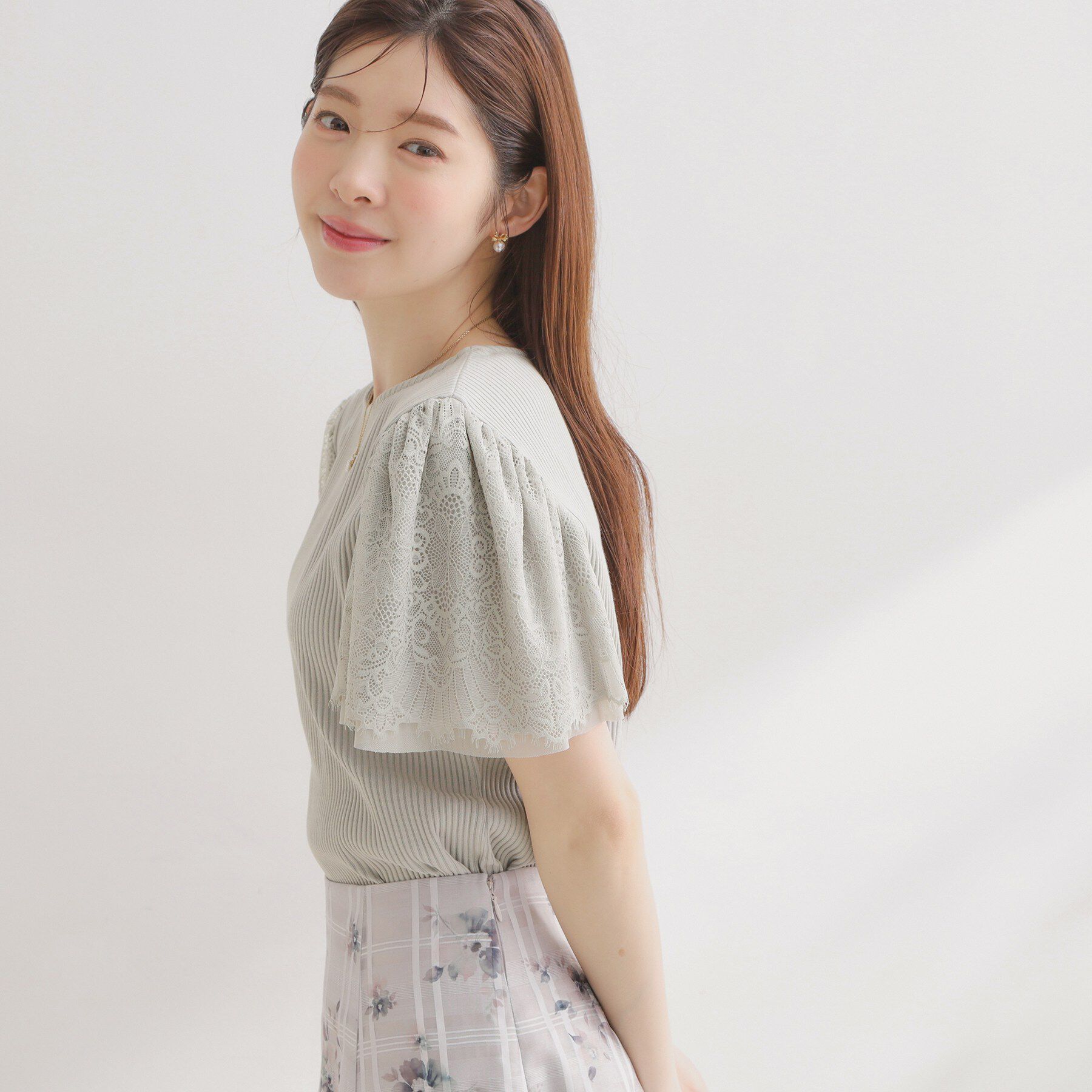 Couture broach「テレコレーストップス」|Tシャツ・カットソー|