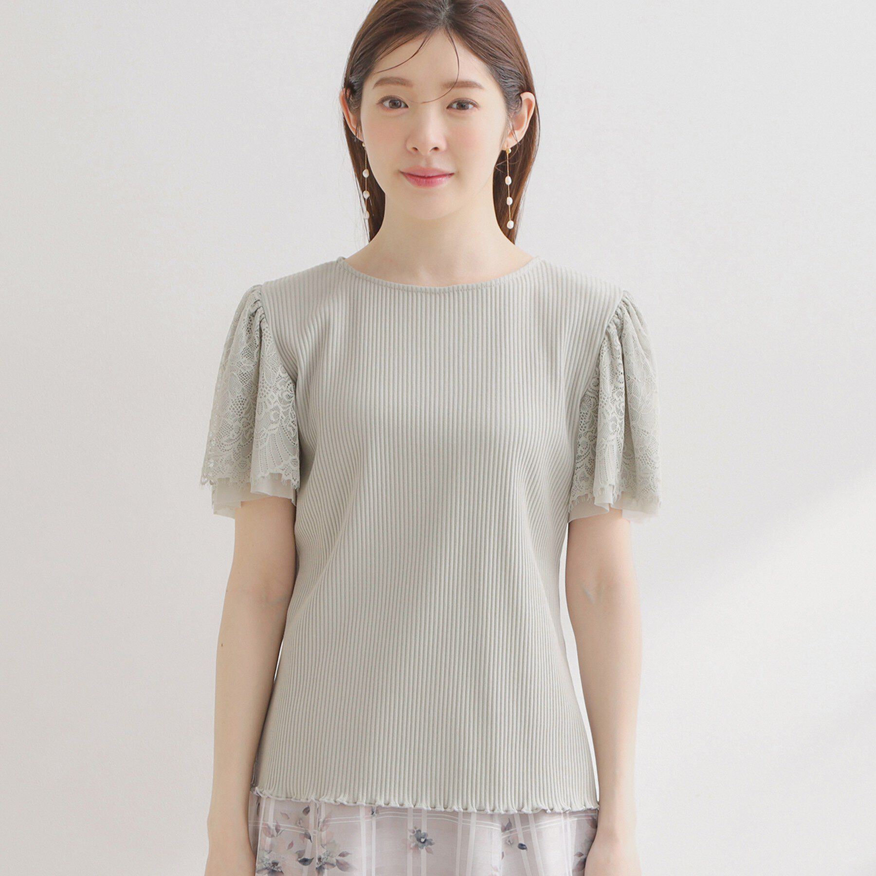 Couture broach「テレコレーストップス」|Tシャツ・カットソー|