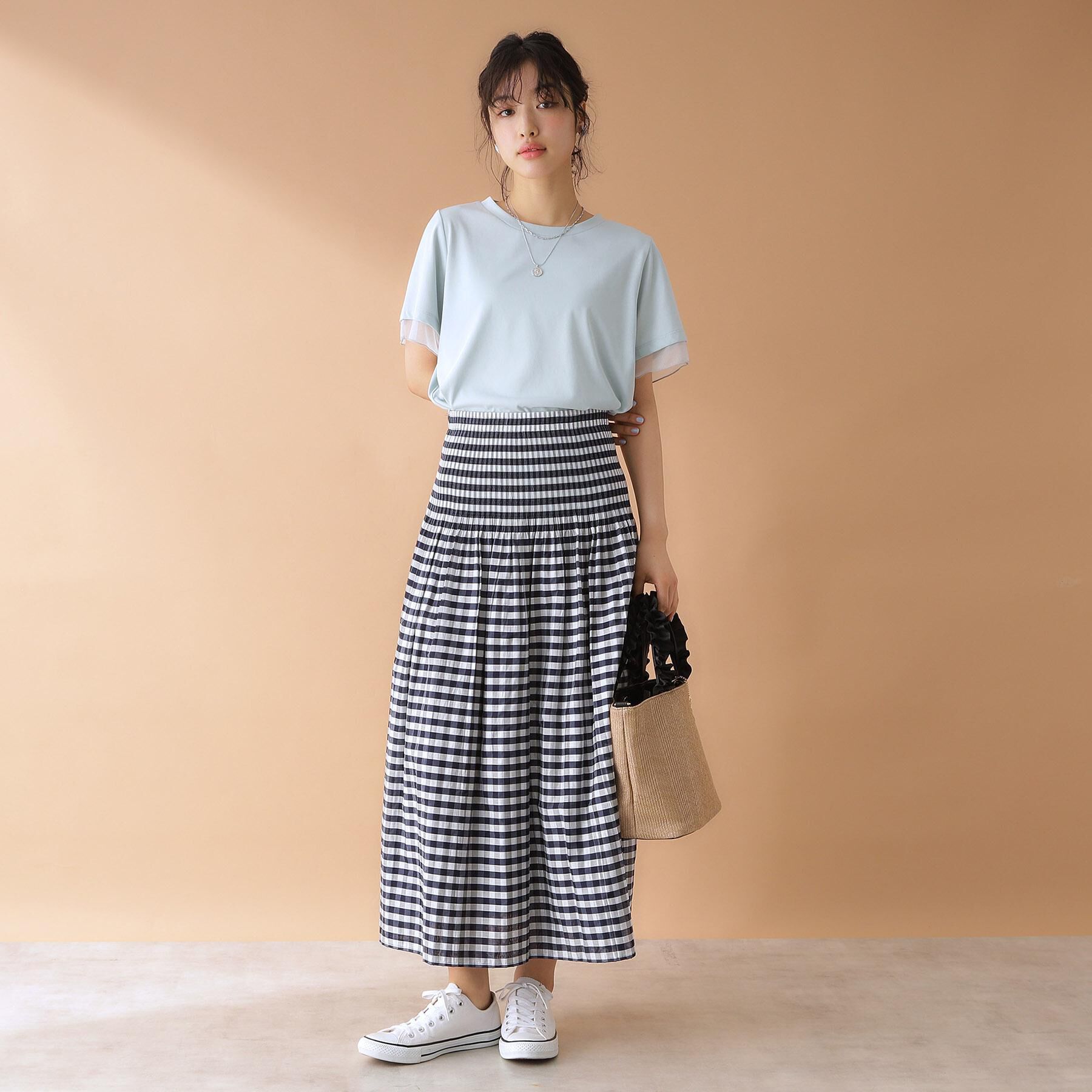 THE SHOP TK「袖シアーTシャツ【接触冷感/洗濯機OK】」|Tシャツ・カットソー|