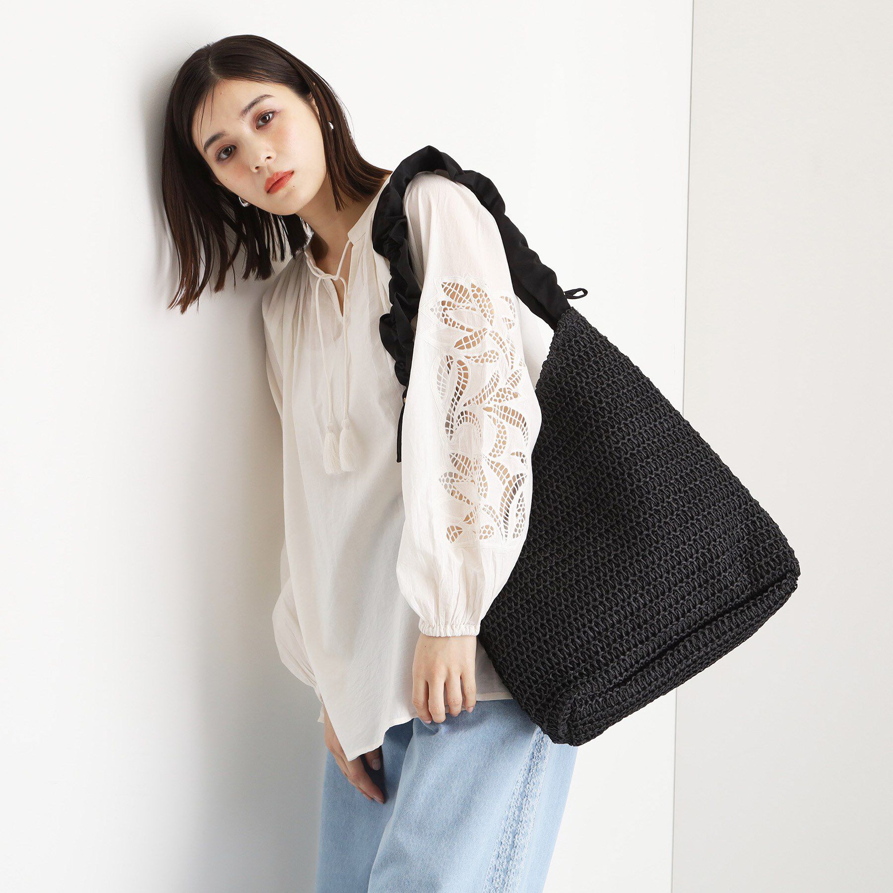 THE SHOP TK「タフタフリル雑材トート」|トートバッグ|