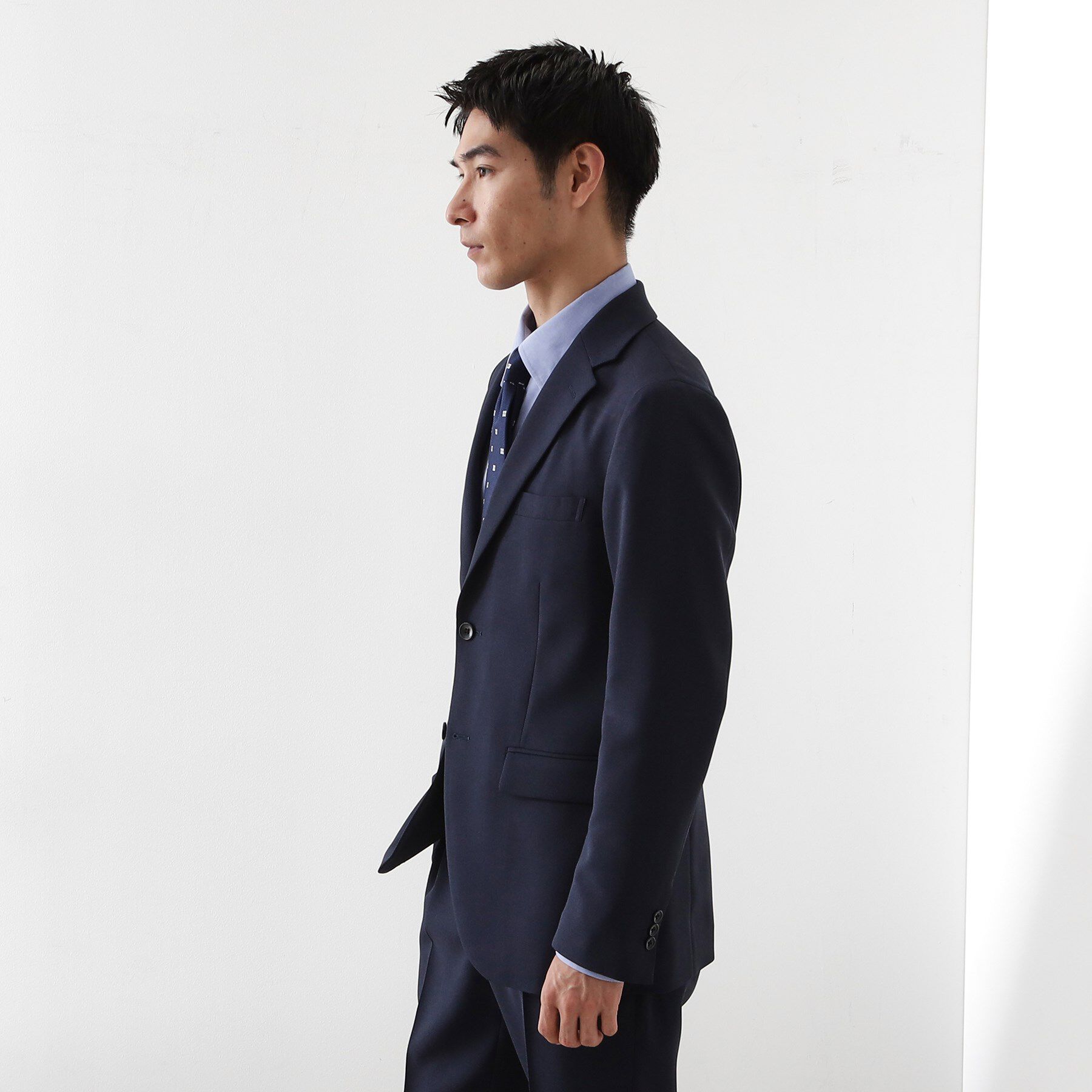 THE SHOP TK「バーズアイジャケット 【洗濯機OK/セットアップ可】」|テーラードジャケット|