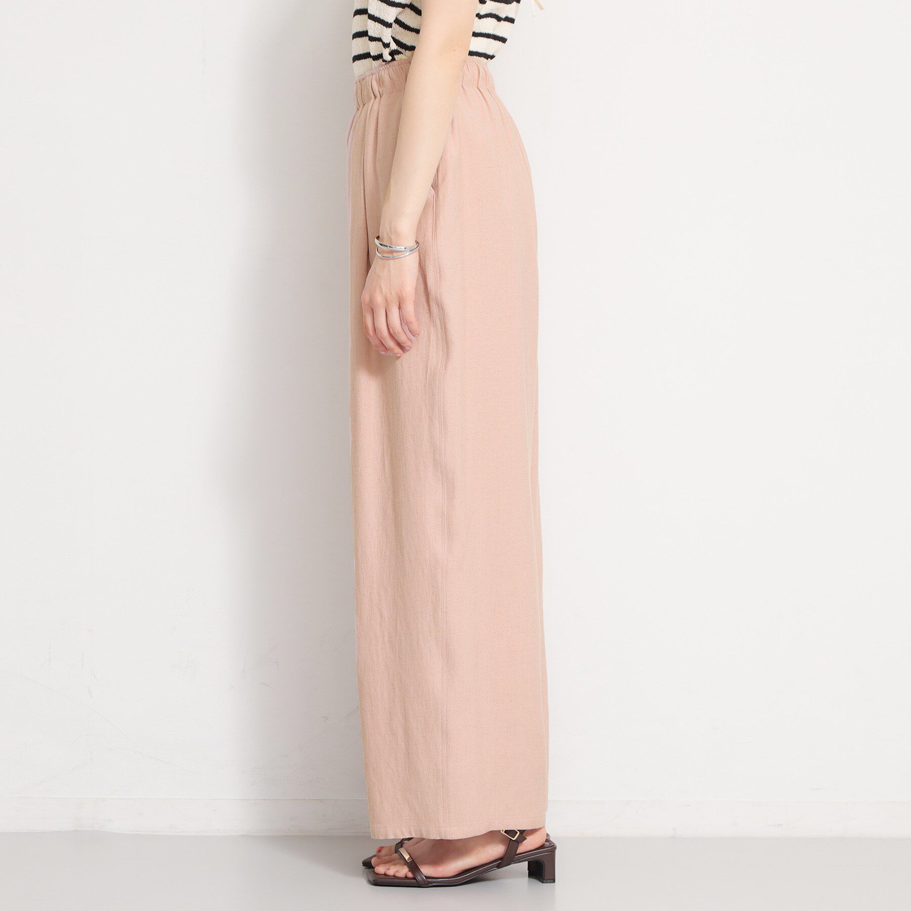 THE SHOP TK「さらりと心地よい リネンライクワイドパンツ」|その他|