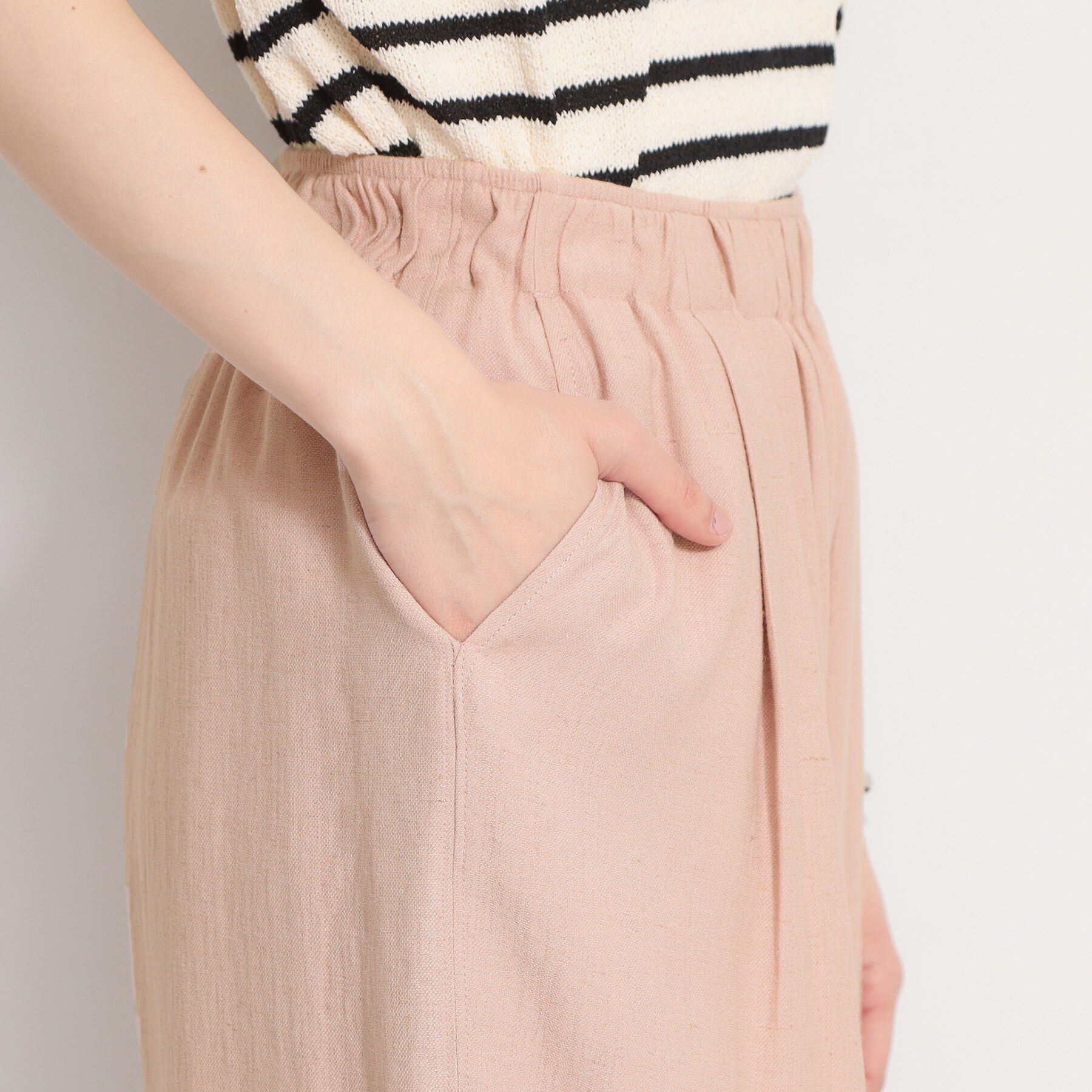 THE SHOP TK「さらりと心地よい リネンライクワイドパンツ」|その他|