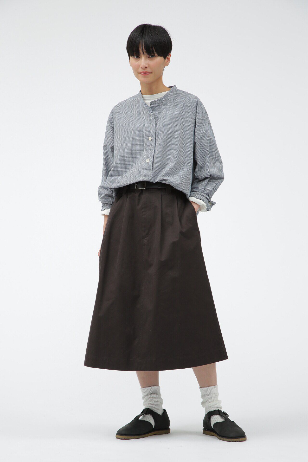 MHL.「TINY GINGHAM COTTON」|シャツ・ブラウス|