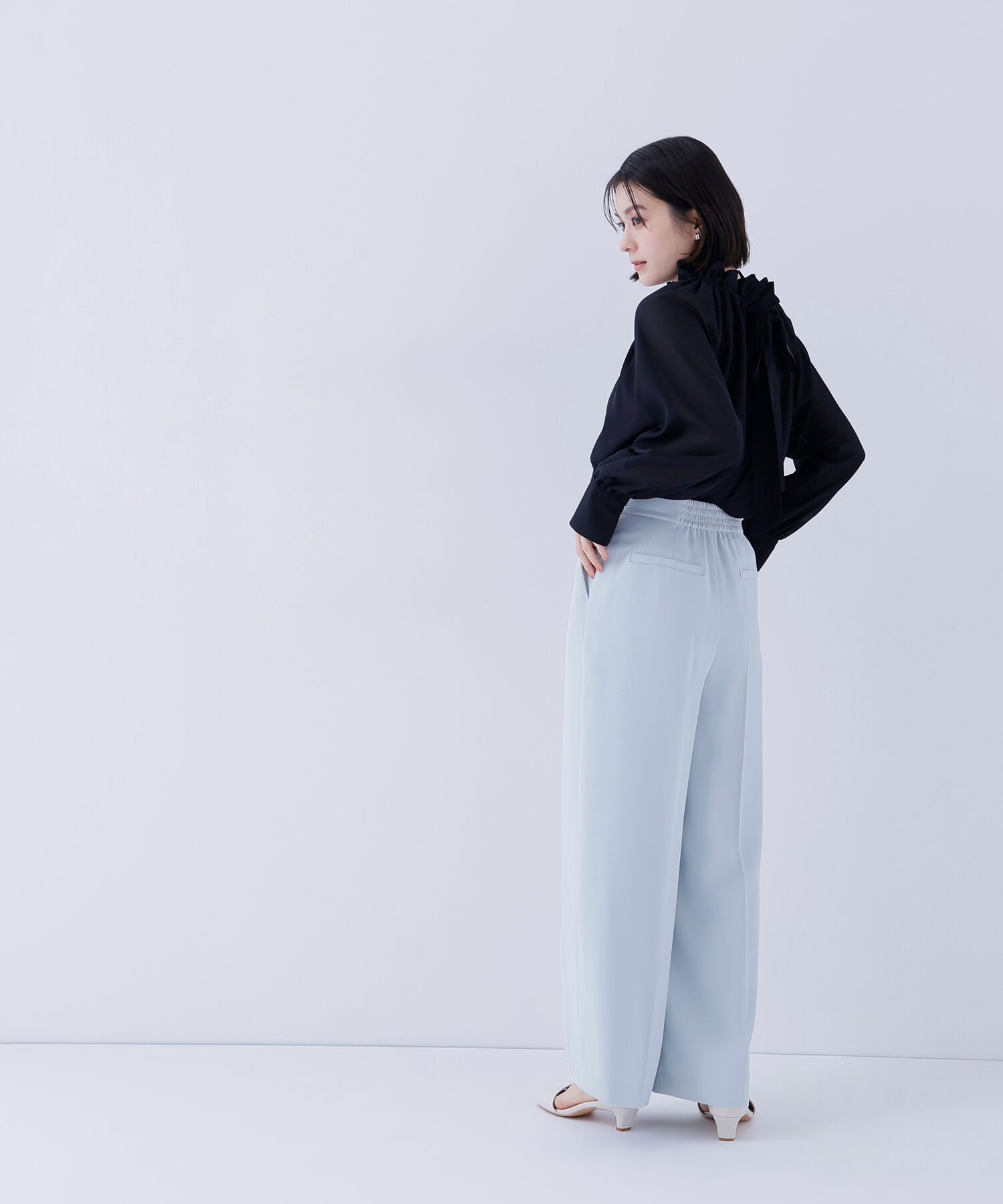  「2wayシアーボウタイブラウス」|シャツ・ブラウス|