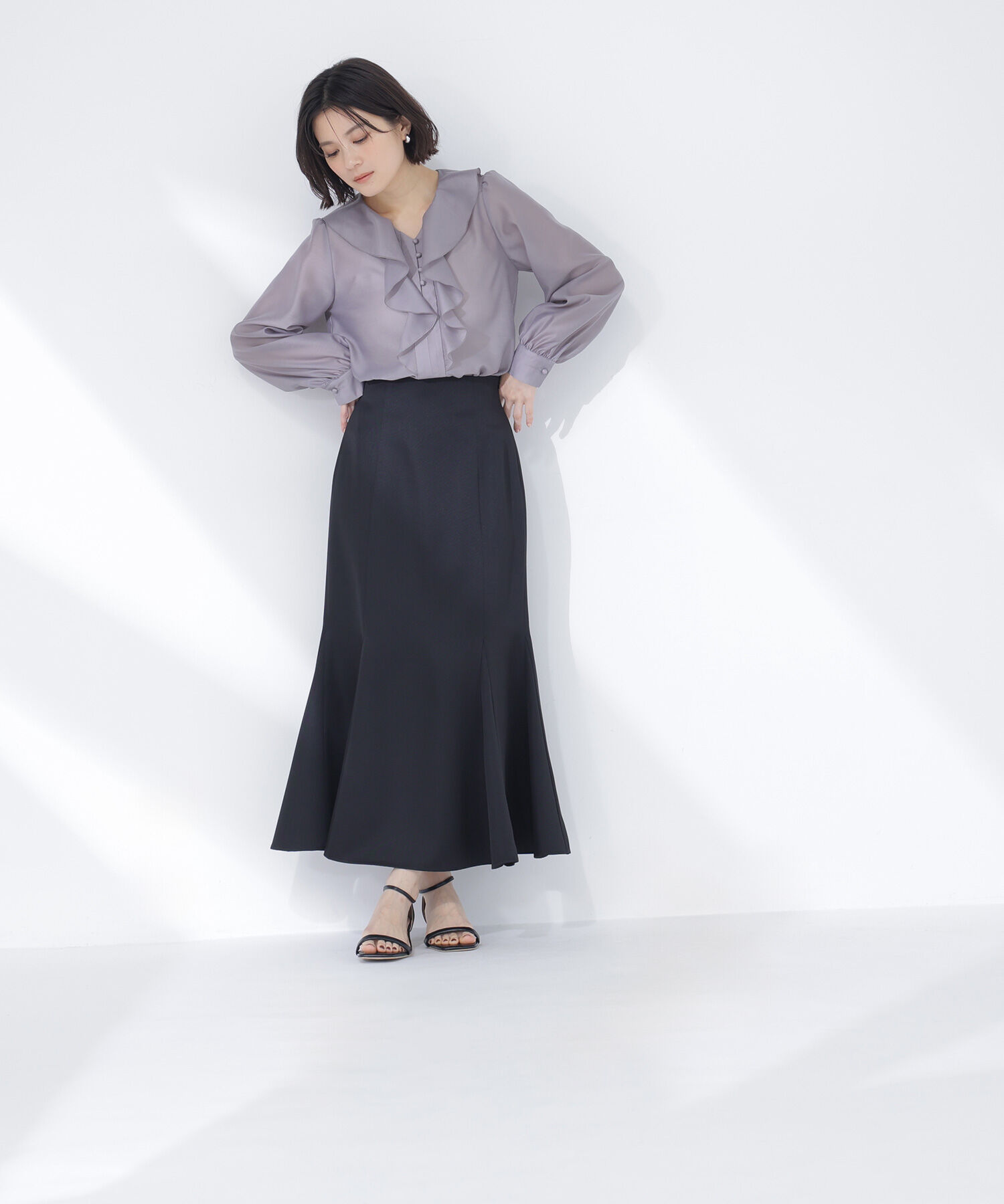  「フロントフリルブラウス」|シャツ・ブラウス|