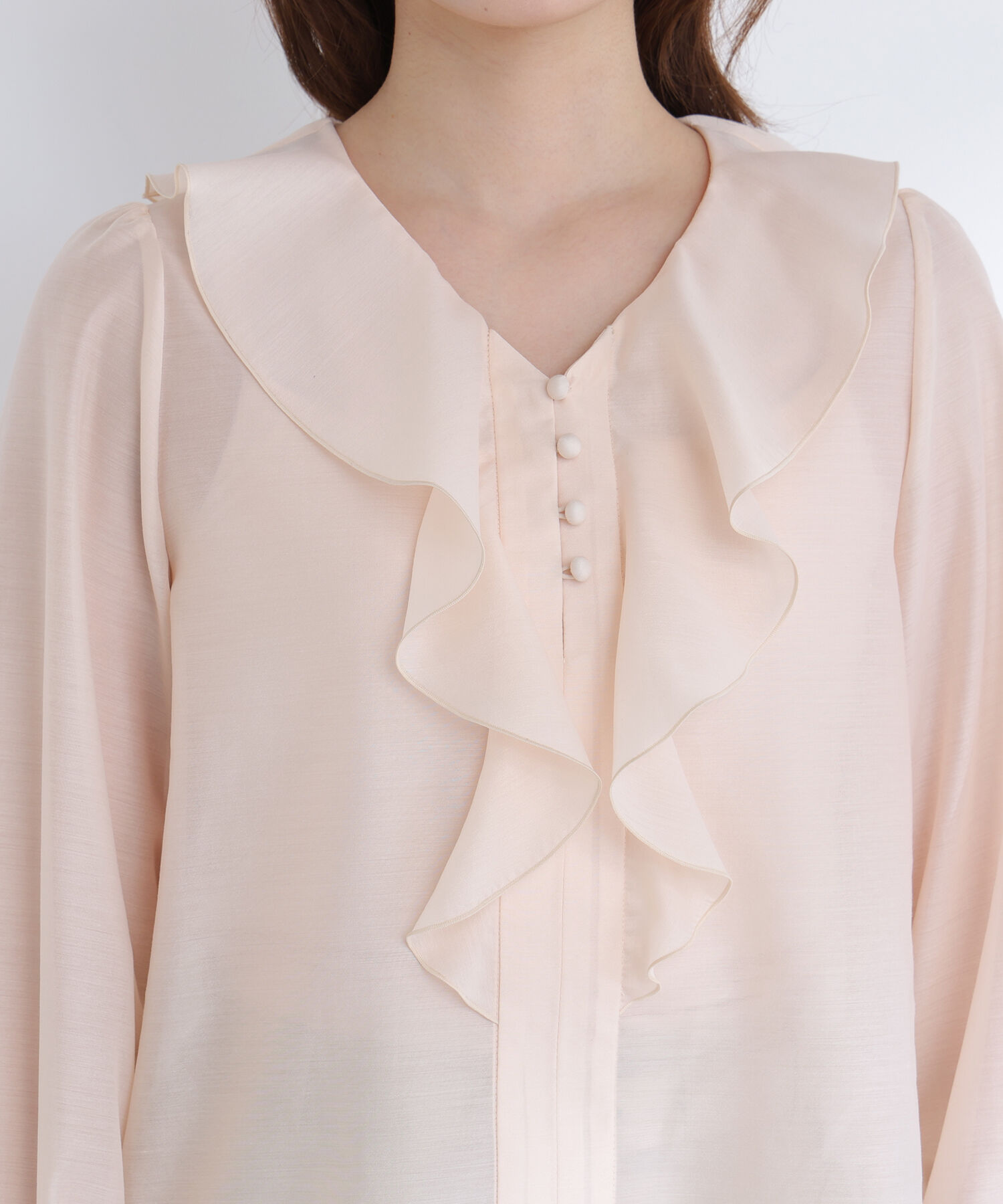  「フロントフリルブラウス」|シャツ・ブラウス|