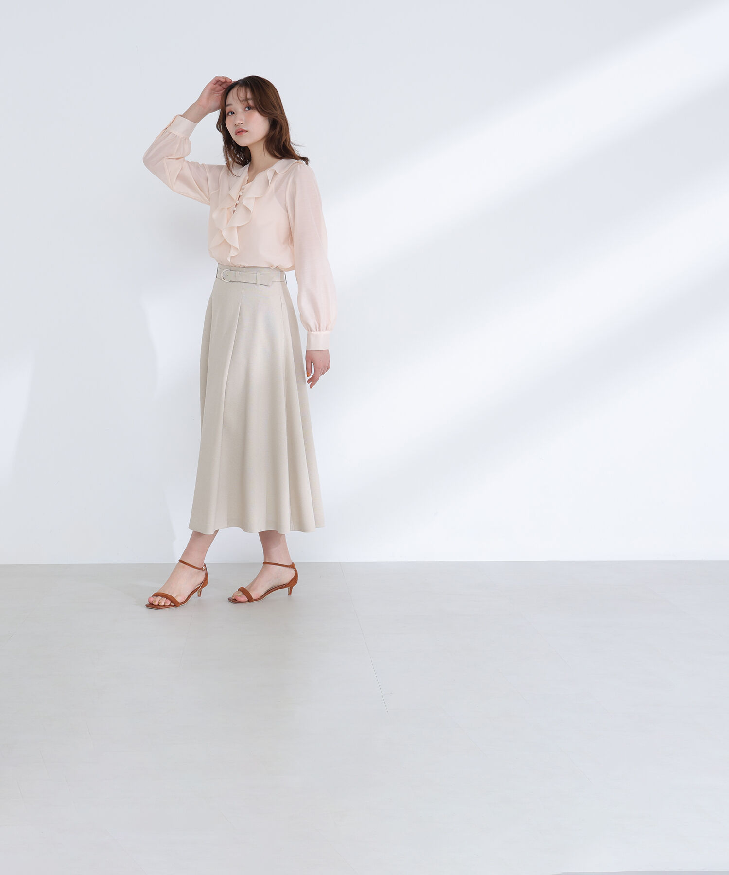  「フロントフリルブラウス」|シャツ・ブラウス|