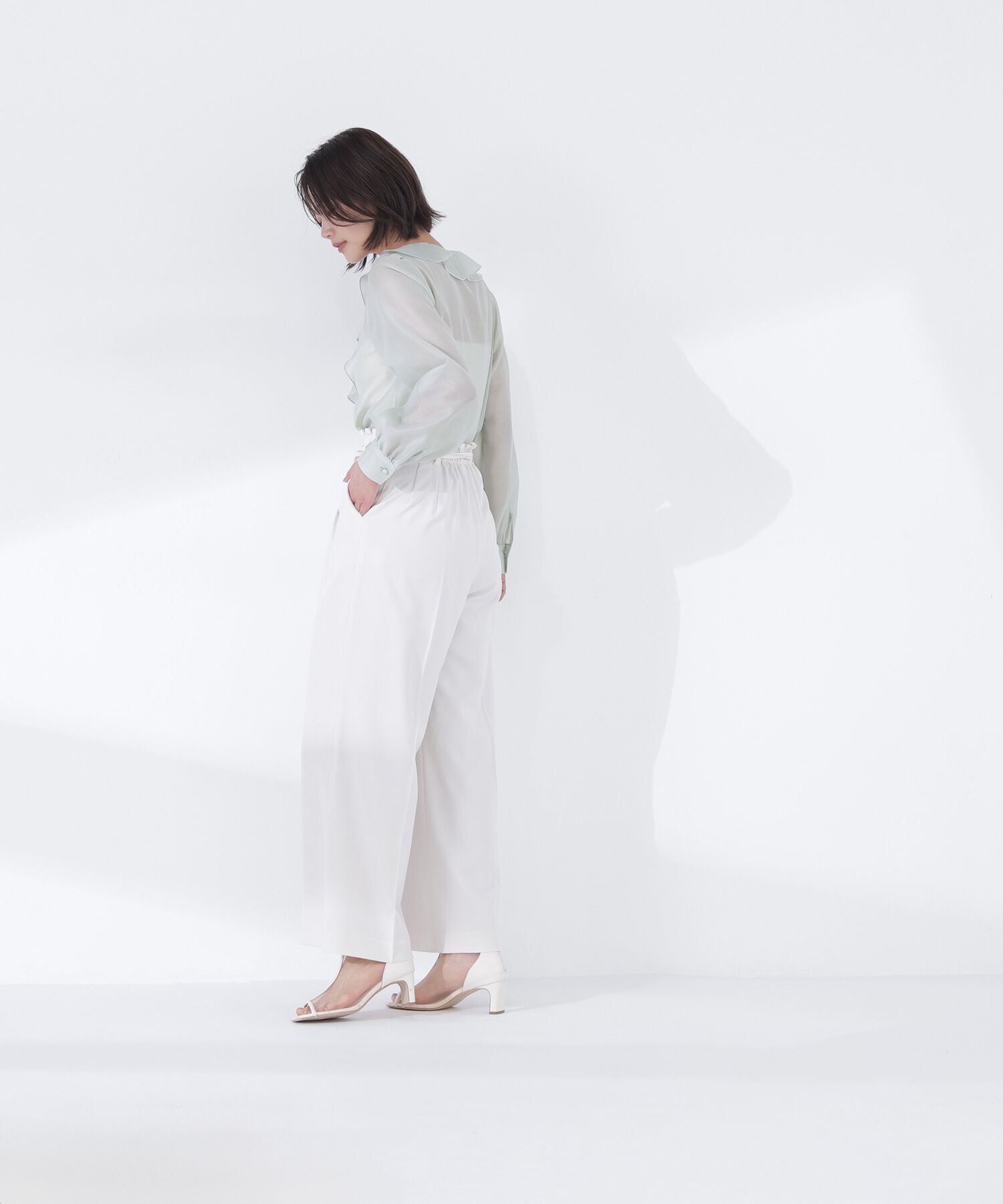  「フロントフリルブラウス」|シャツ・ブラウス|