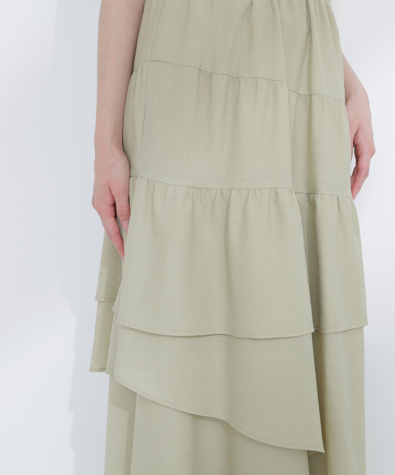  「アシンメトリーティアードスカート」|スカート|