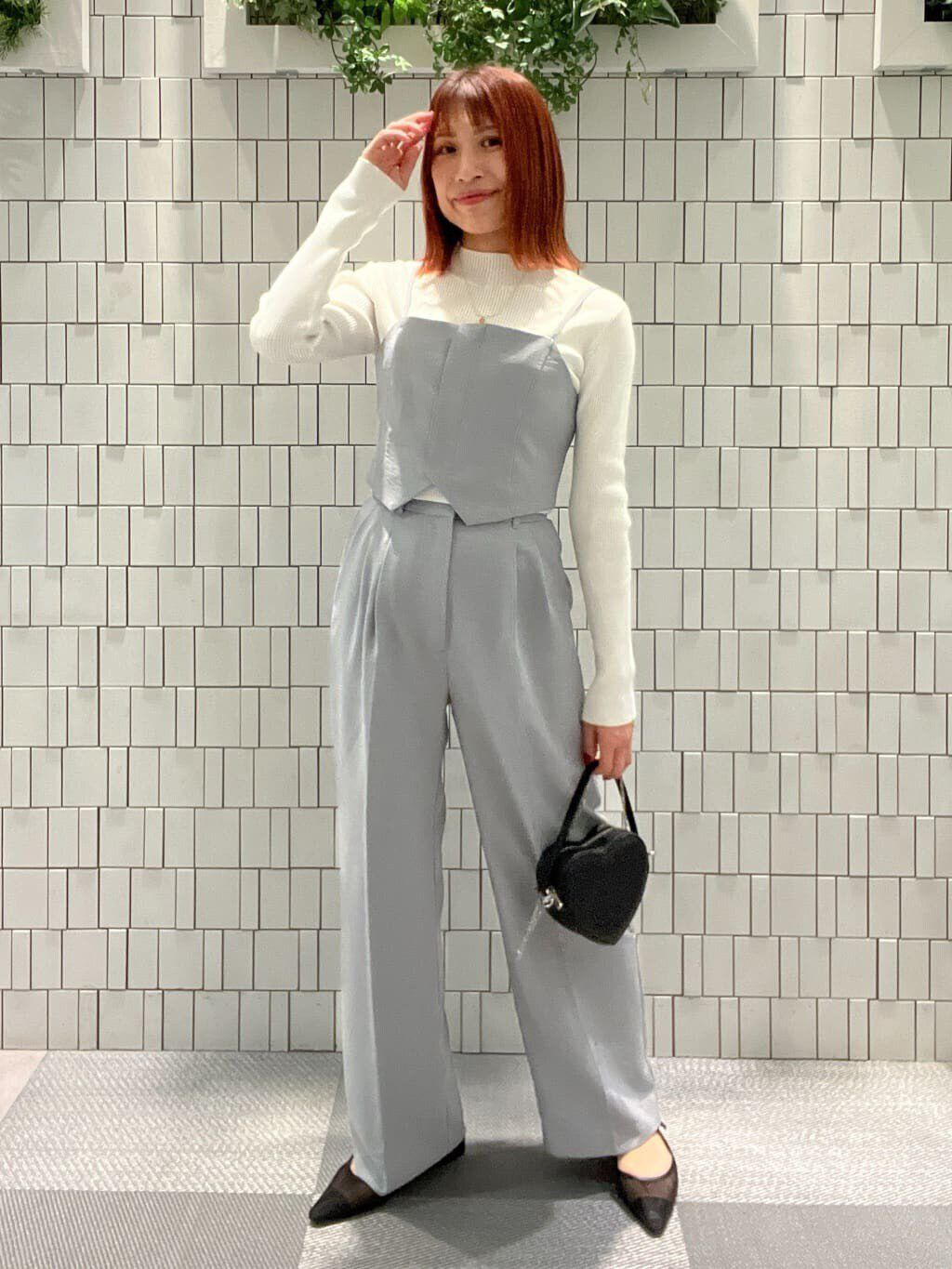  「気流染めフロントジップビスチェ」|シャツ・ブラウス|