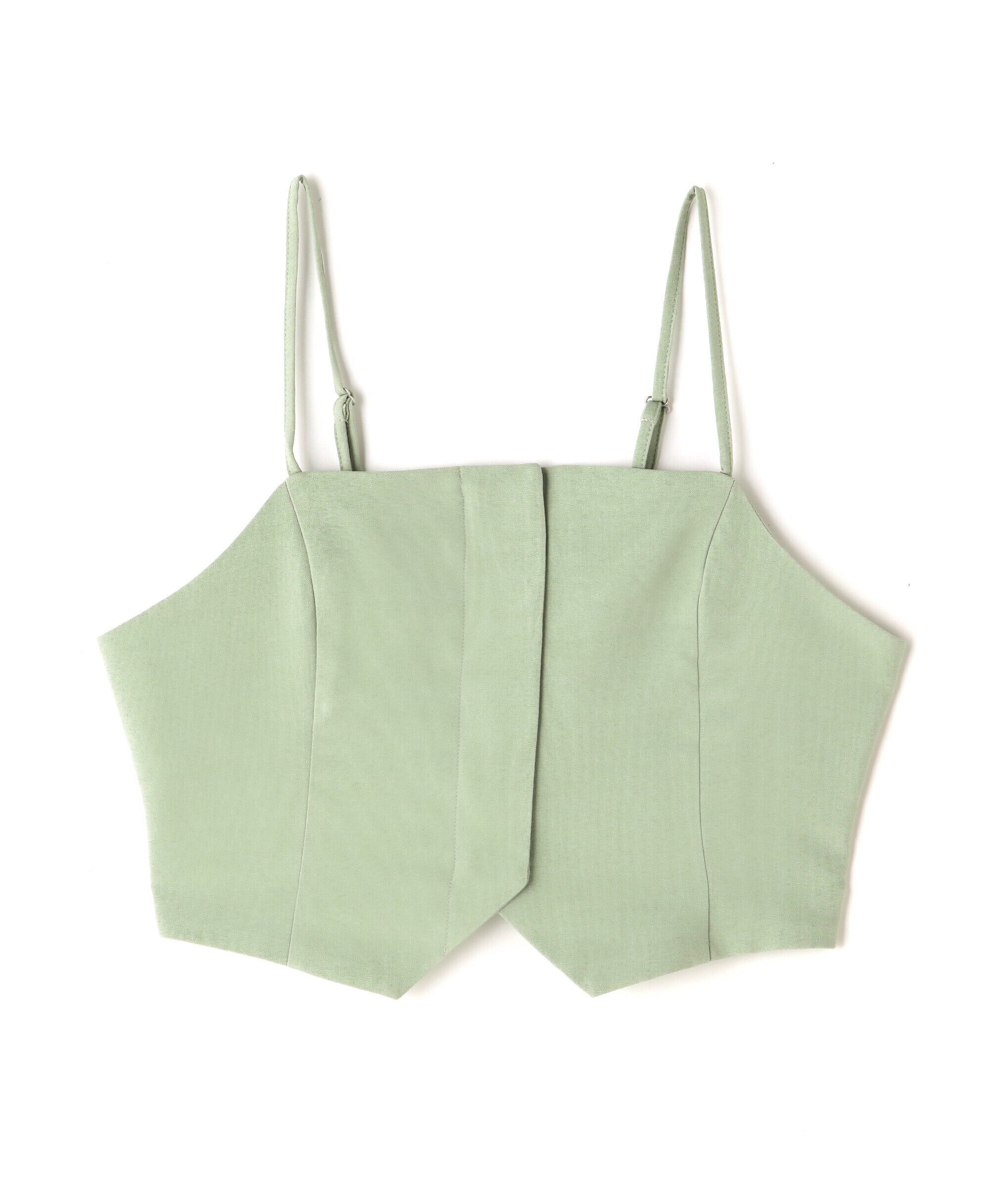  「気流染めフロントジップビスチェ」|シャツ・ブラウス|