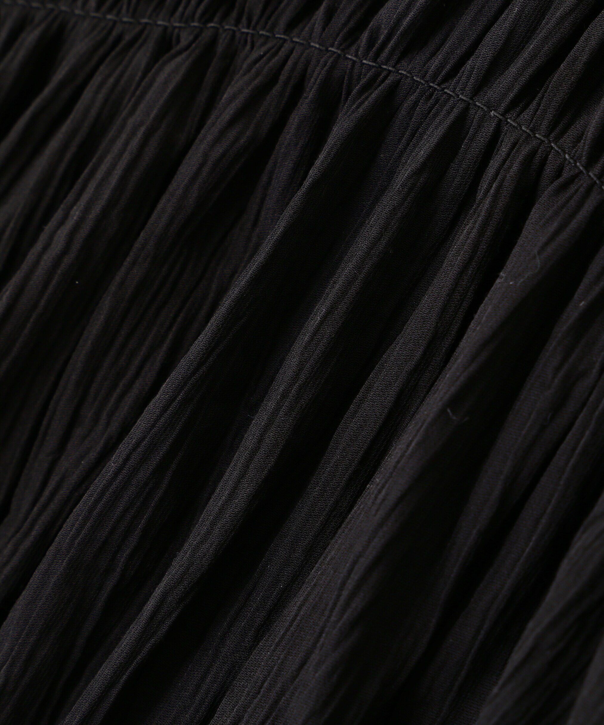  「シアーギャザー前開き短丈ブラウス」|シャツ・ブラウス|