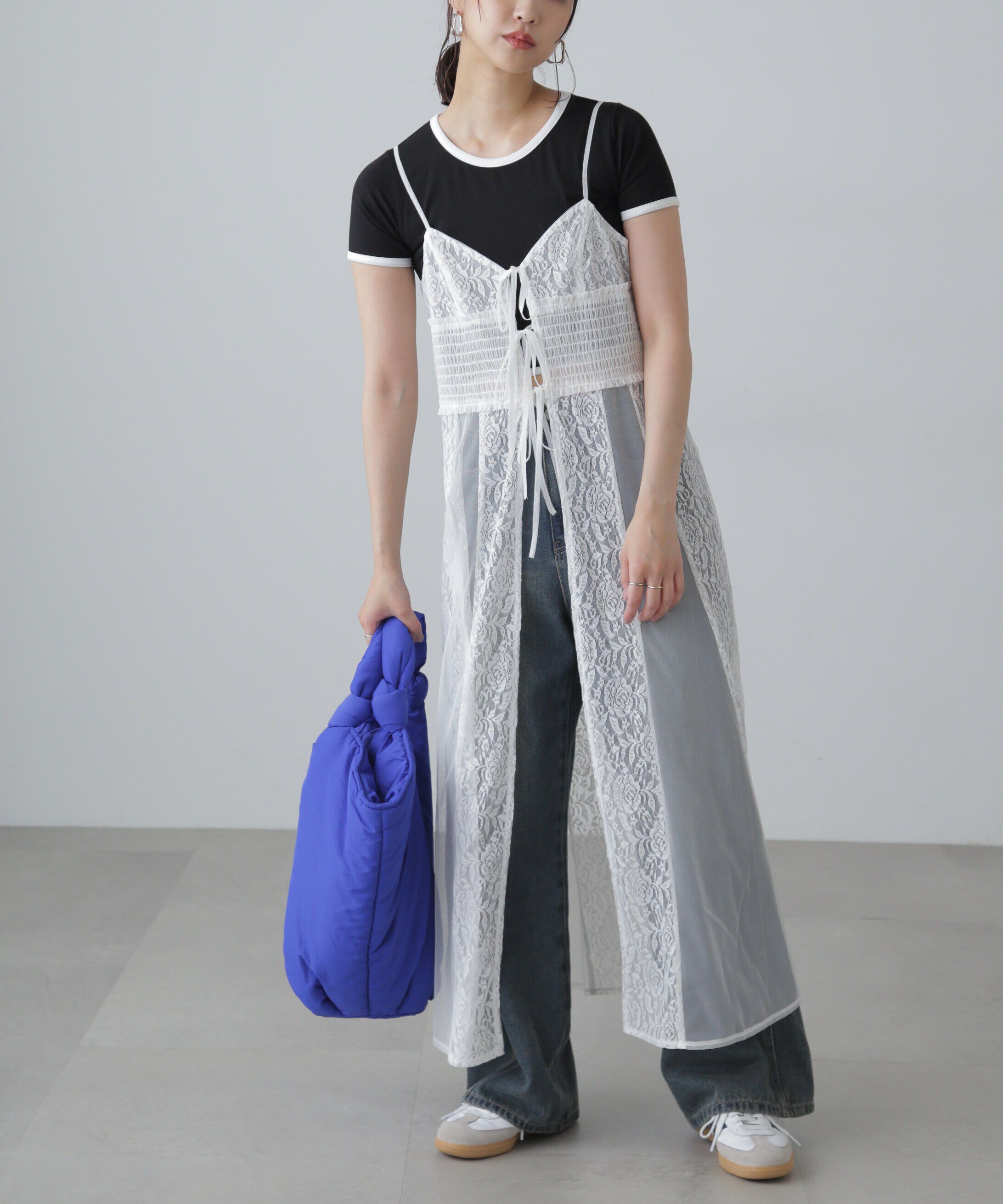  「ショート丈リンガーTシャツ」|Tシャツ・カットソー|