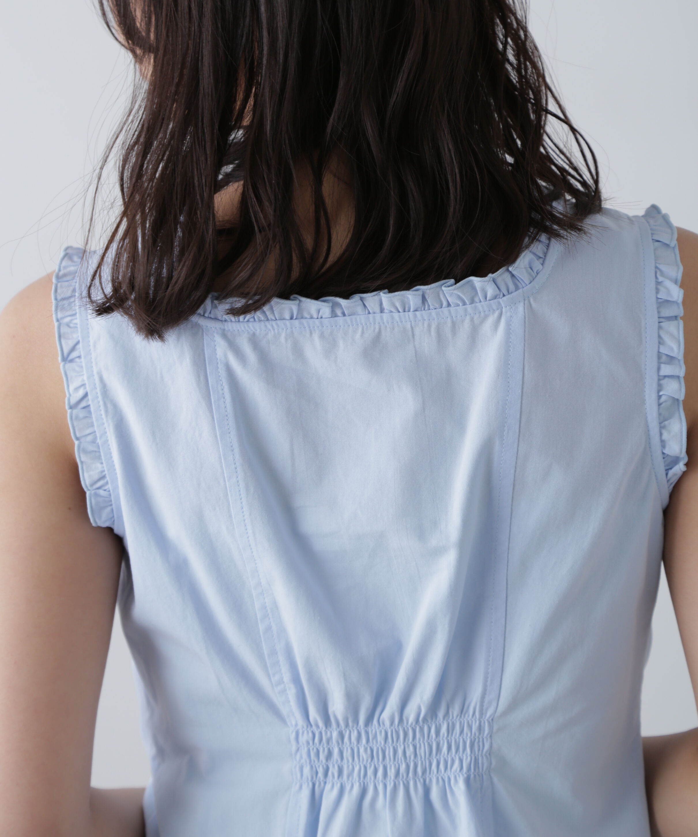  「ドロストノースリーブブラウス」|シャツ・ブラウス|