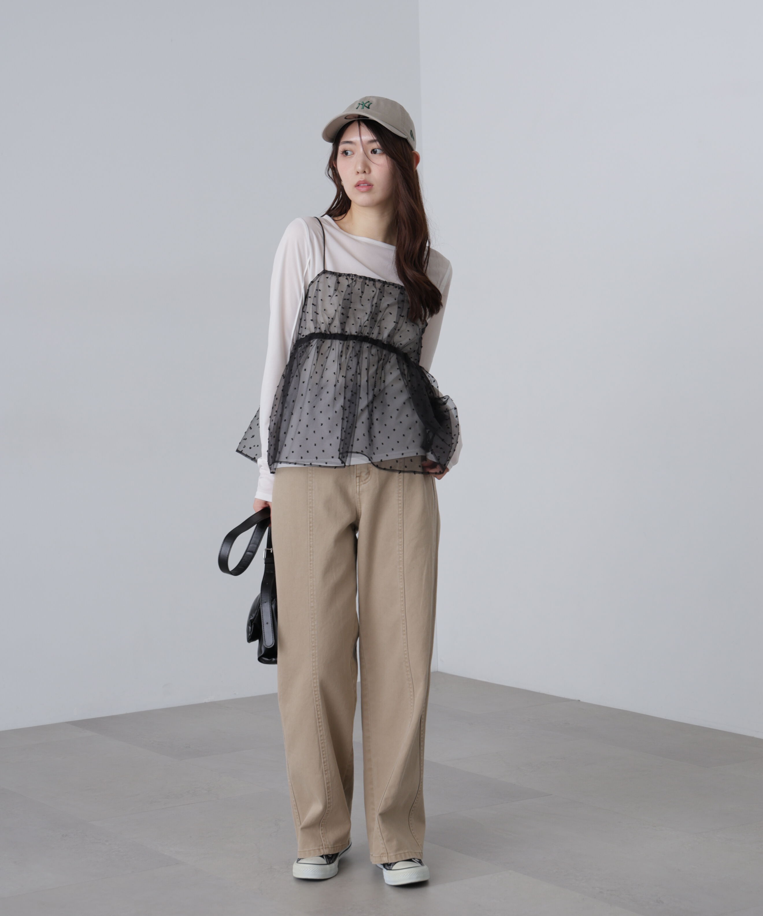  「ドットチュールビスチェ」|シャツ・ブラウス|