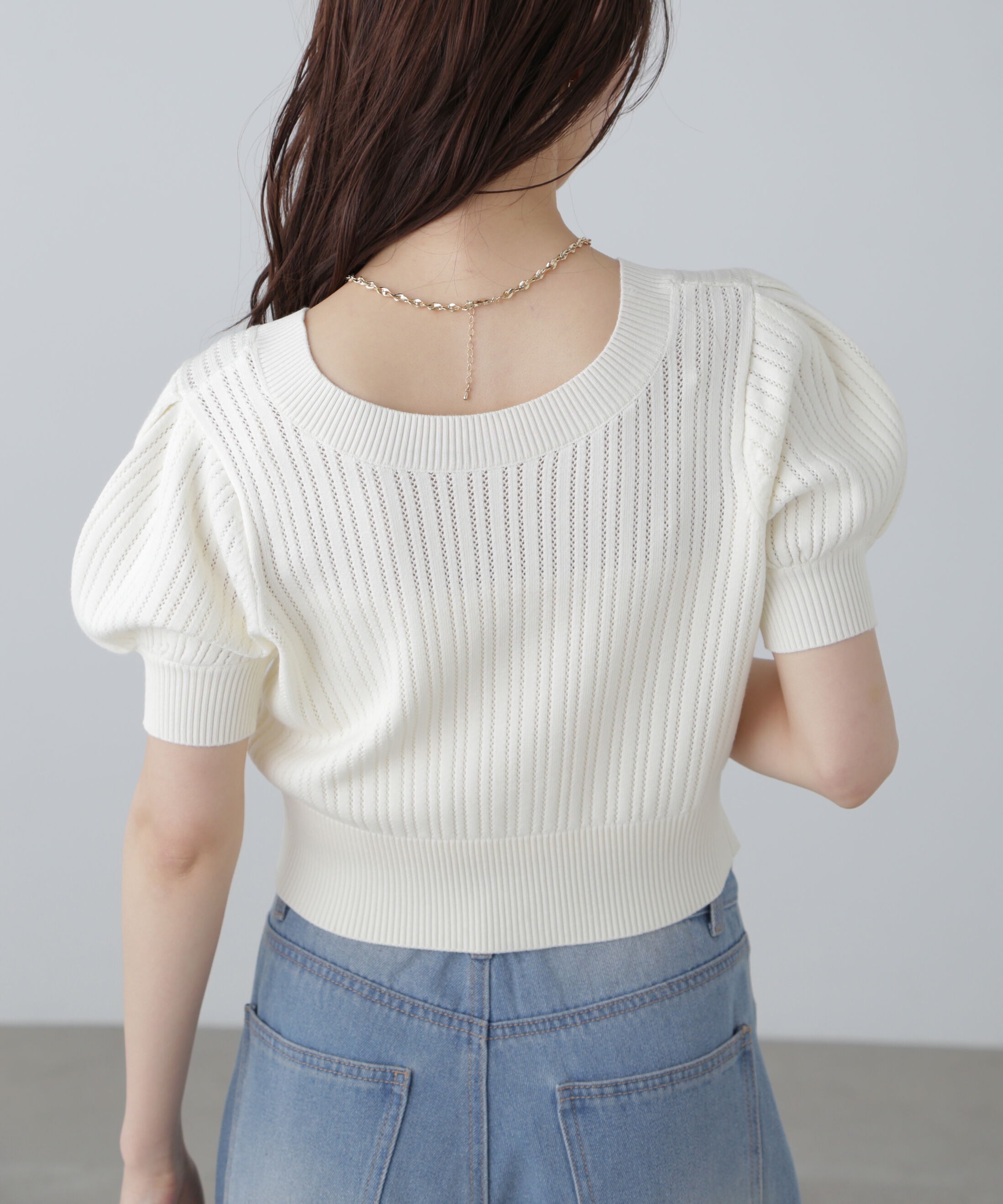  「透かし編み前後2wayカーディガン」|ニット・セーター|