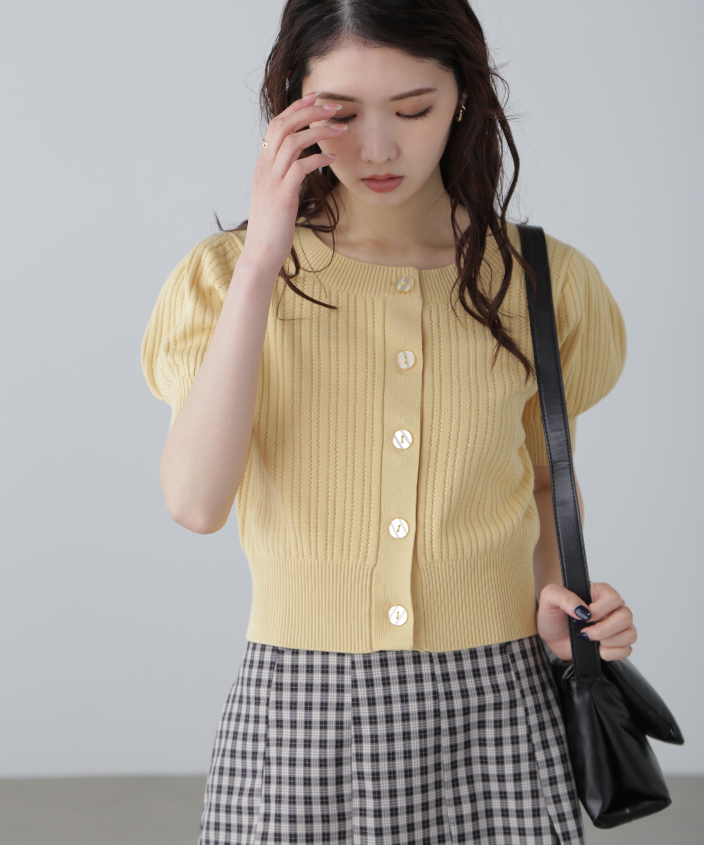  「透かし編み前後2wayカーディガン」|ニット・セーター|