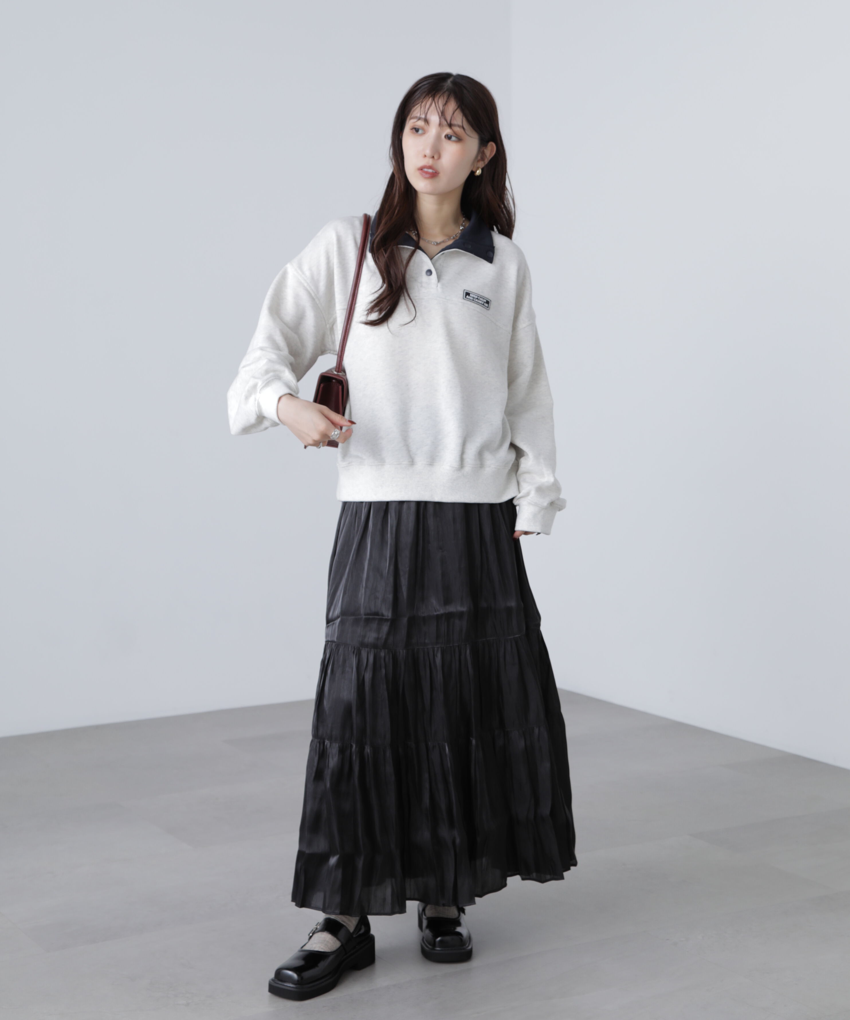  「シャイニーティアードスカート」|スカート|