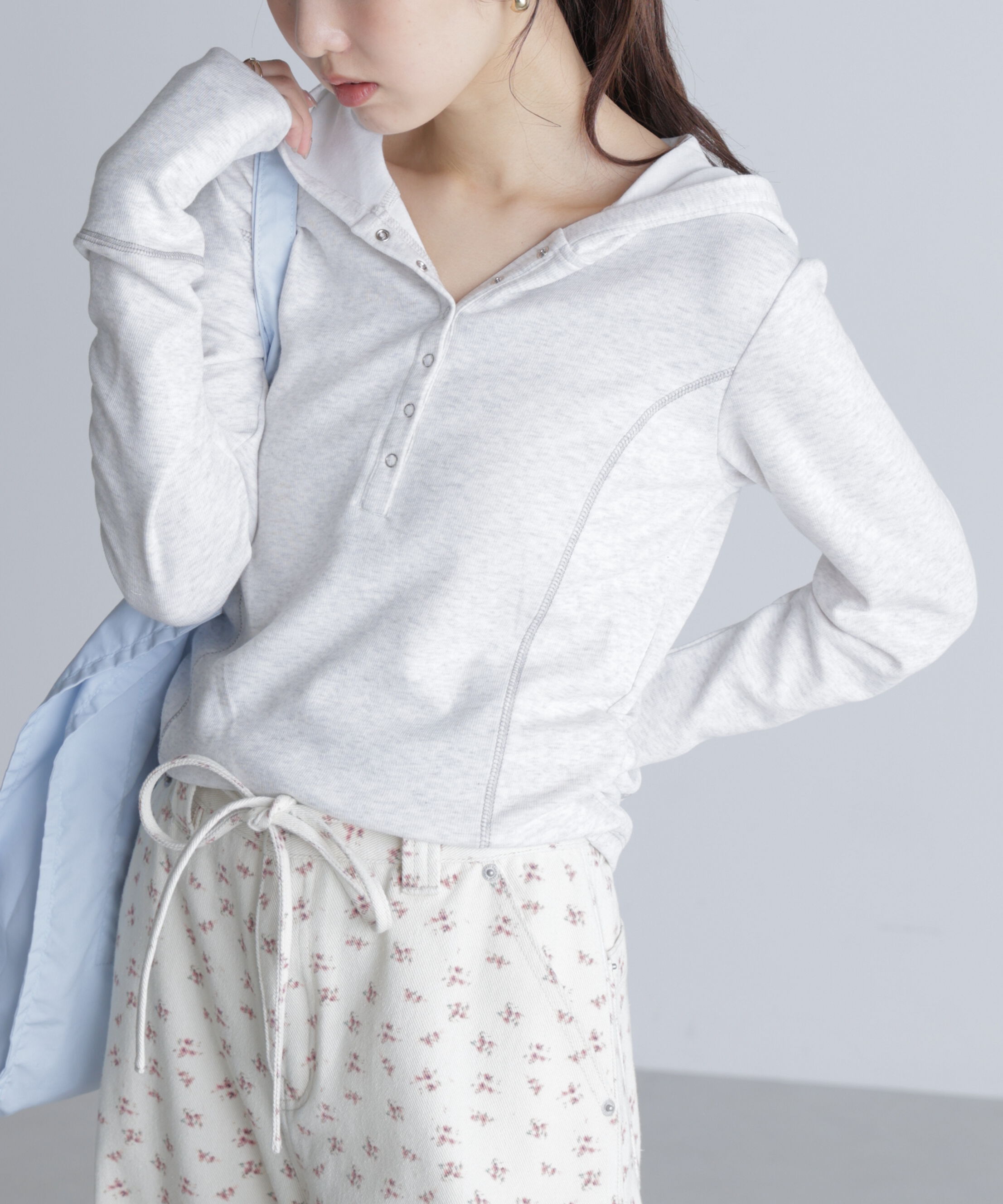  「スキッパーカットソーフーディー」|Tシャツ・カットソー|オートミール