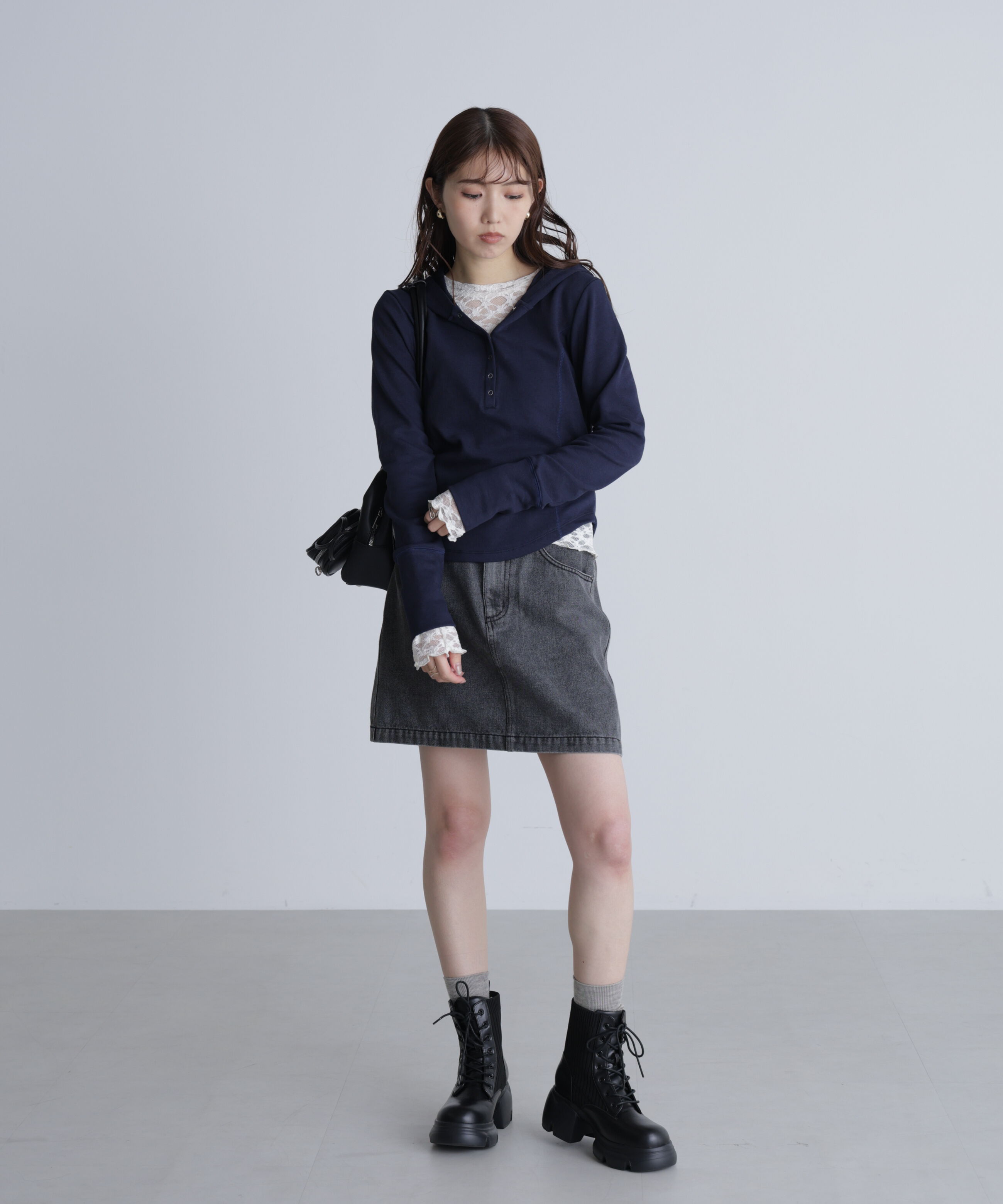  「スキッパーカットソーフーディー」|Tシャツ・カットソー|