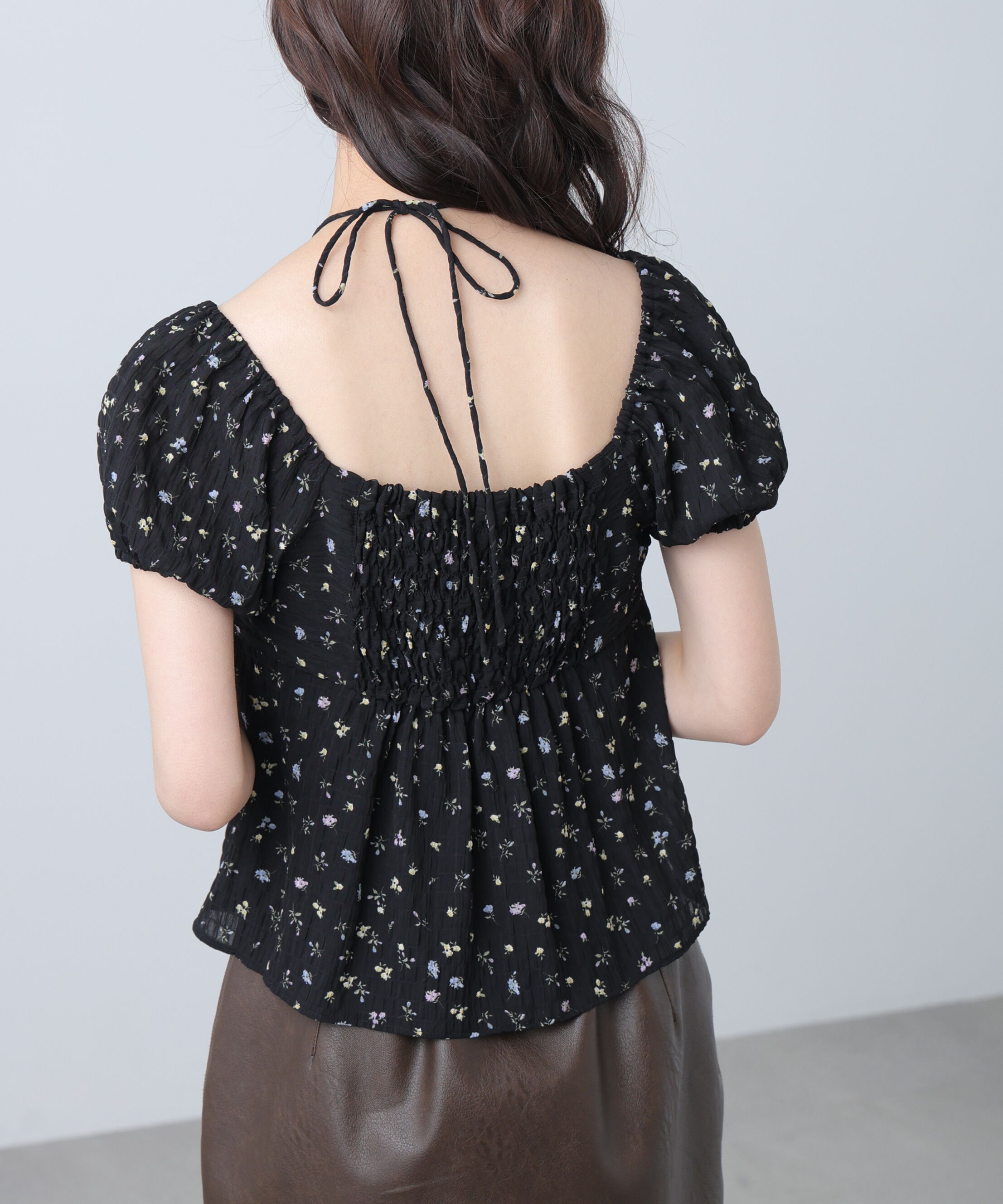  「フラワー2wayラッフルブラウス」|シャツ・ブラウス|