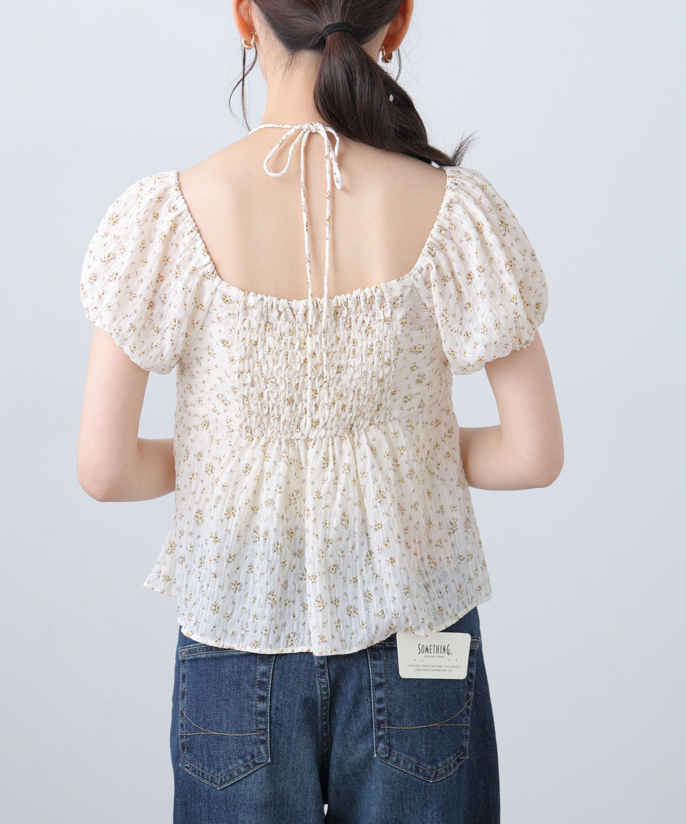  「フラワー2wayラッフルブラウス」|シャツ・ブラウス|