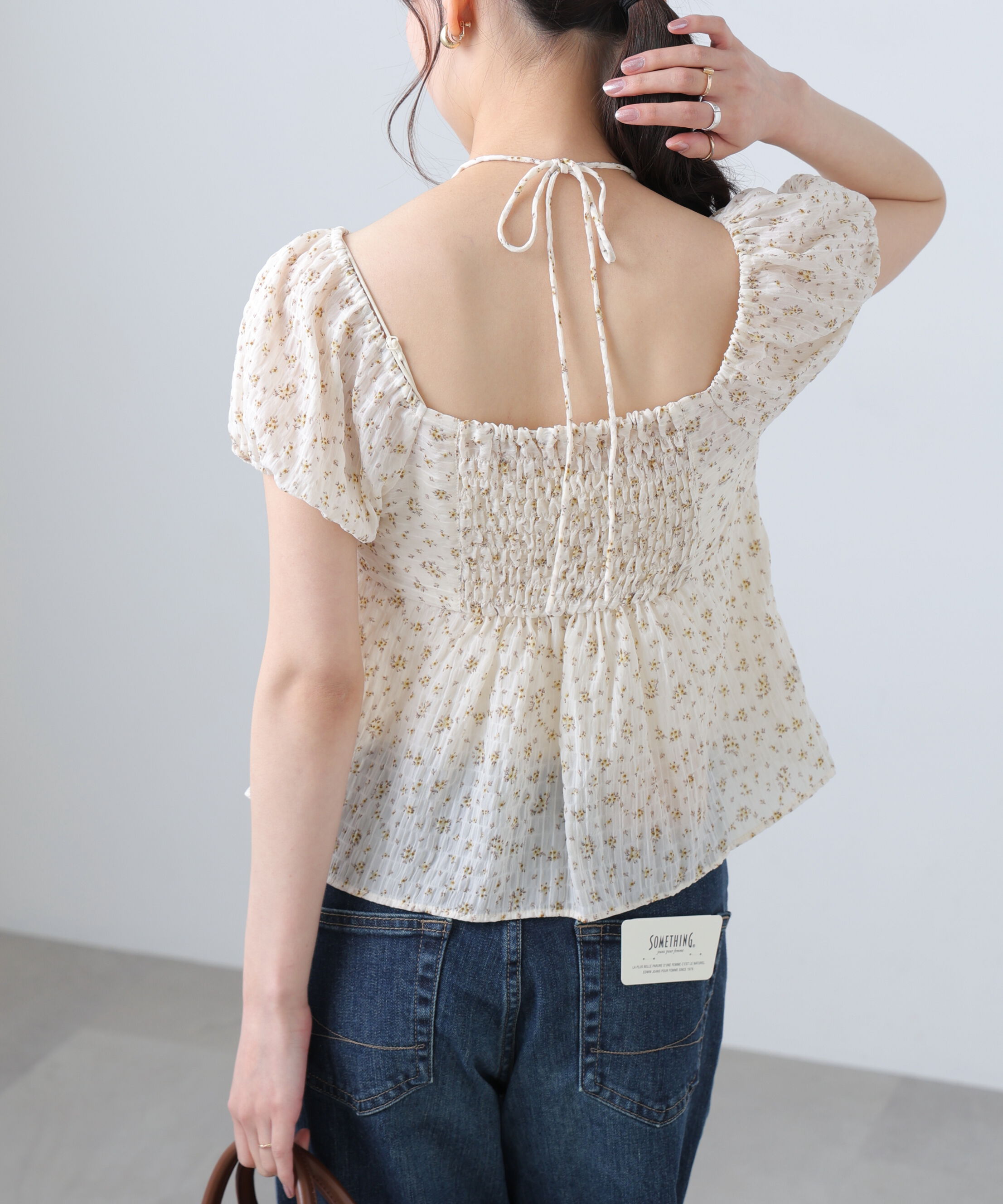  「フラワー2wayラッフルブラウス」|シャツ・ブラウス|