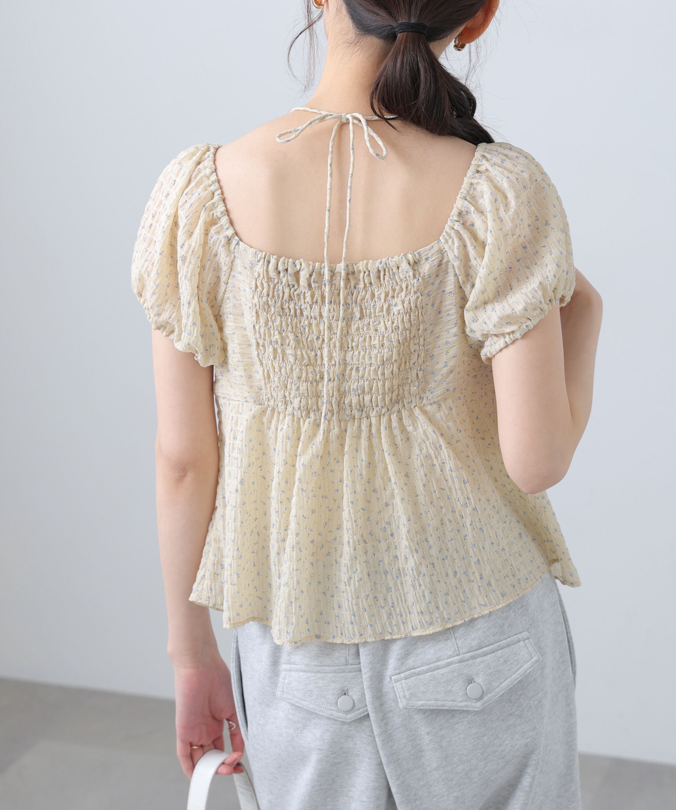  「フラワー2wayラッフルブラウス」|シャツ・ブラウス|