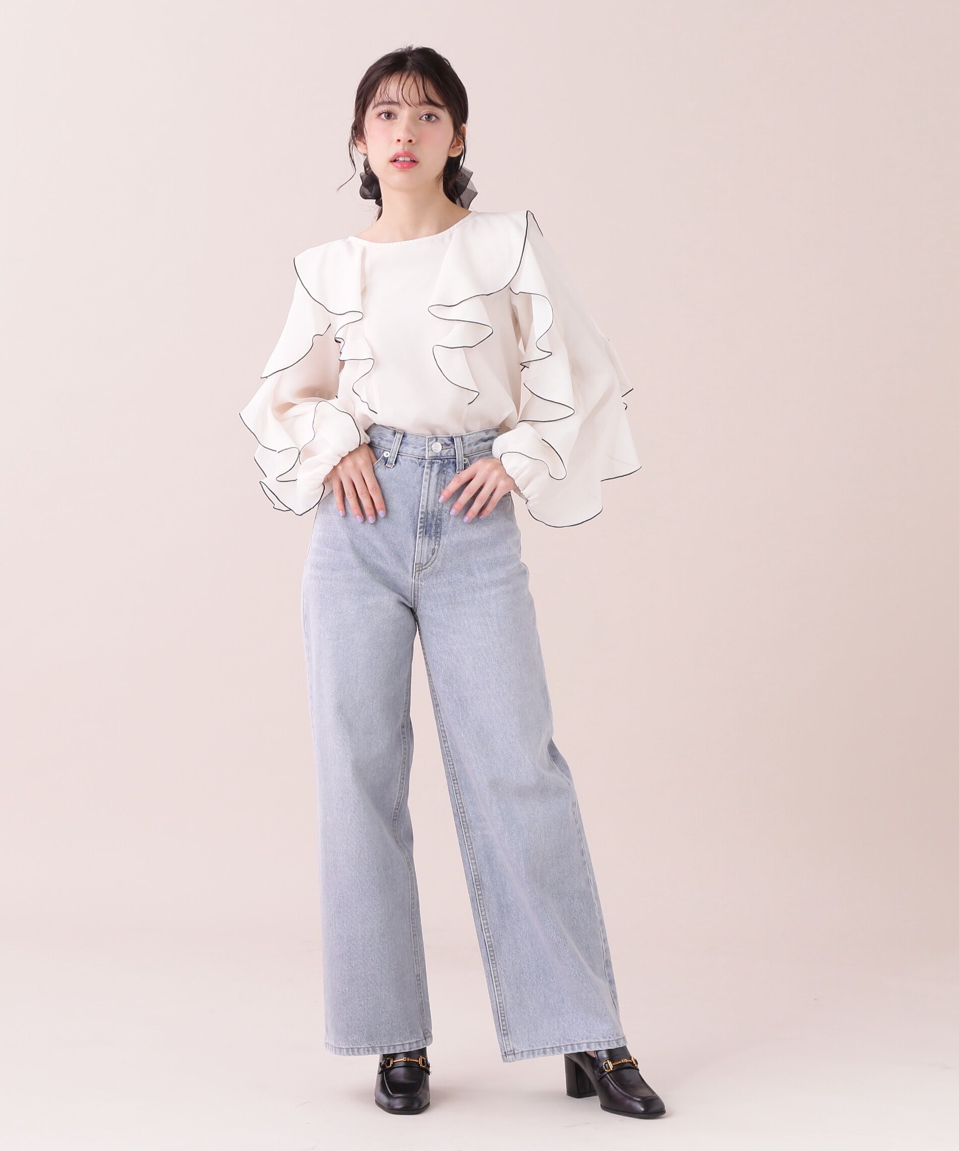  「◆＜ジルバイベーシック＞ストレートワイドデニムパンツ」|その他|